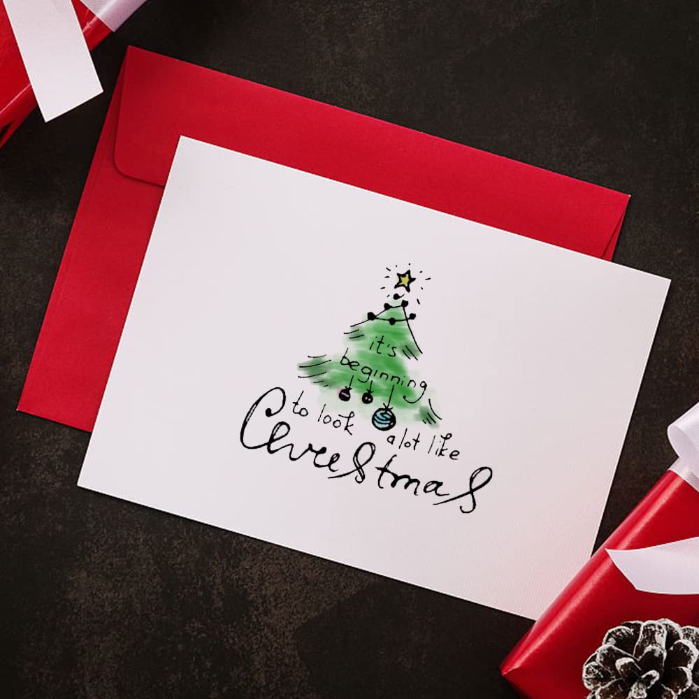 11 PCS Christmas Greeting Clear Stamps Set - Holiday Card Making, Scrapbooking & Photo Album Decorations - Snowflake Tree Rubber Stamps for DIY Christmas Crafts - Perfect for Gift Wrapping, Journals & Party Invitations