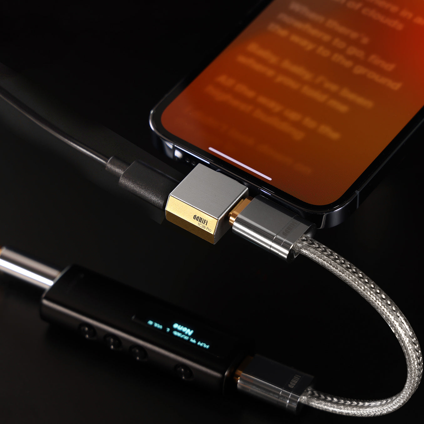 DD ddHiFi TC28i Pro Female Dual Type C to Male Lightning OTG & Charging Adapter - USB-C to Lightning Converter for iPhone Charging & Data Transfer - Perfect for Travel, Office & Car Use