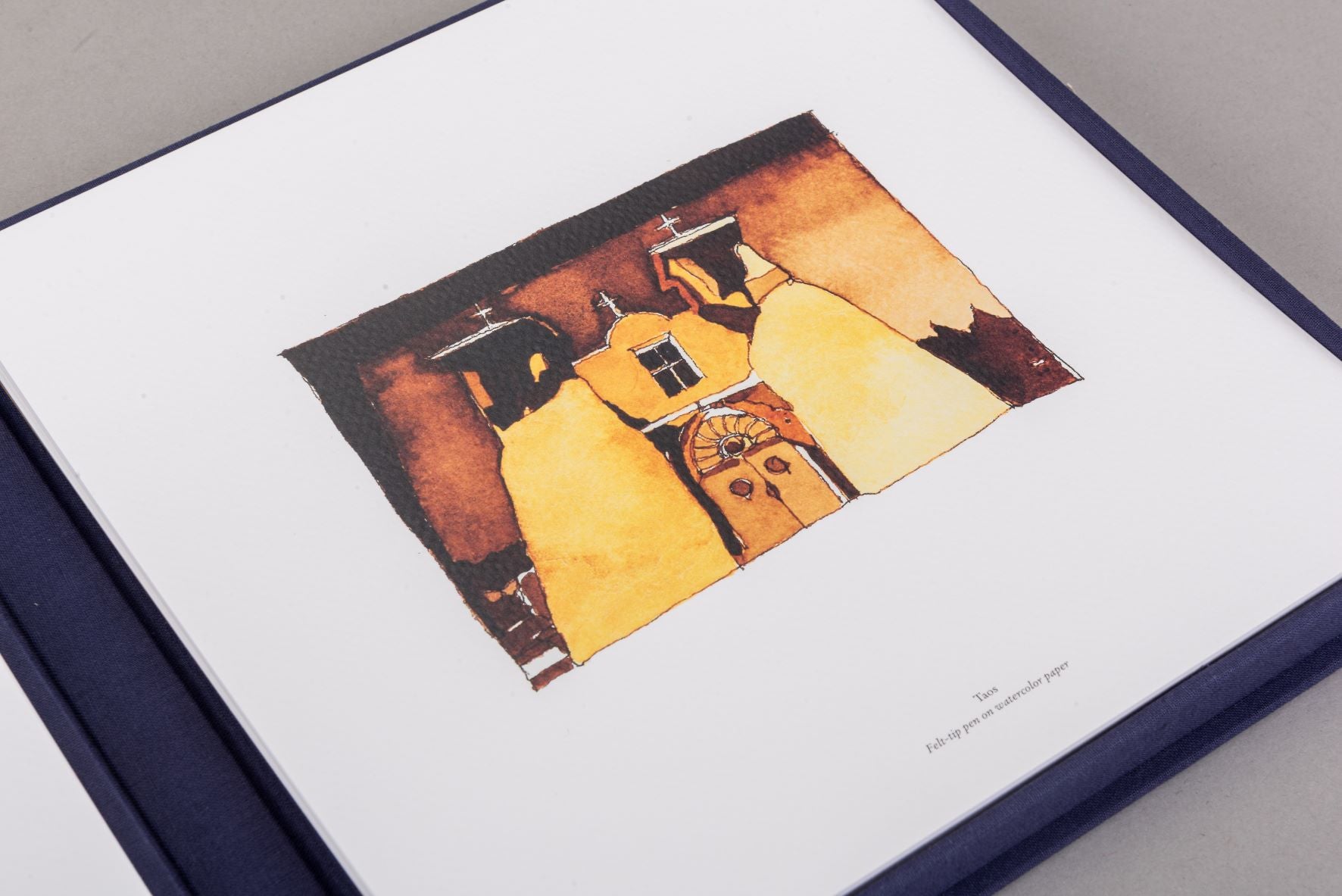 Taos Santa Fe: José Gelabert Navia Art Print - Southwest Style Wall Decor for Living Room, Bedroom & Office