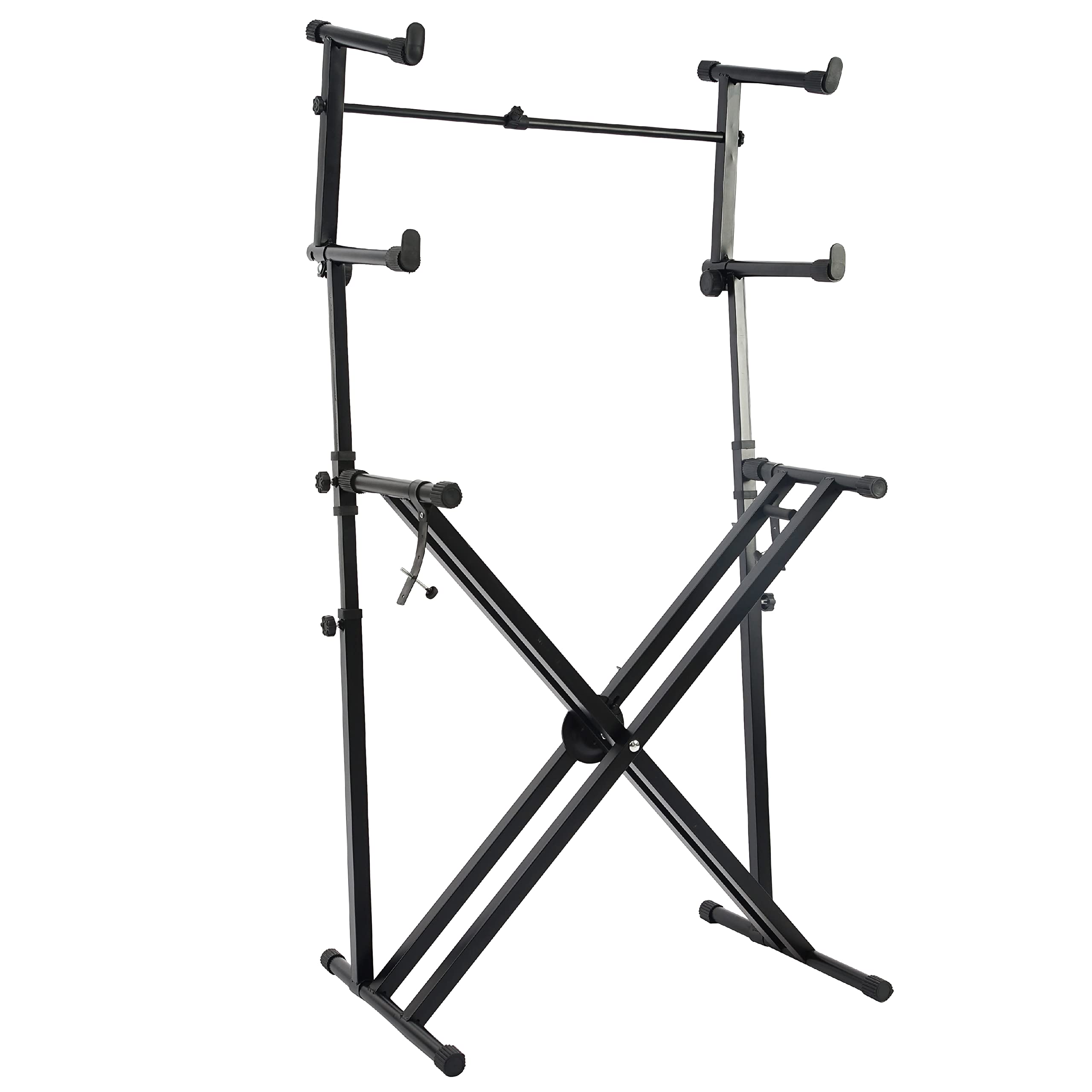 Miwayer Heavy-Duty X-Style 3-Tier Keyboard Stand - Quick Adjustable Piano Stand for Musicians, No Assembly Required | Perfect for Home Studios, Live Performances & Music Classrooms