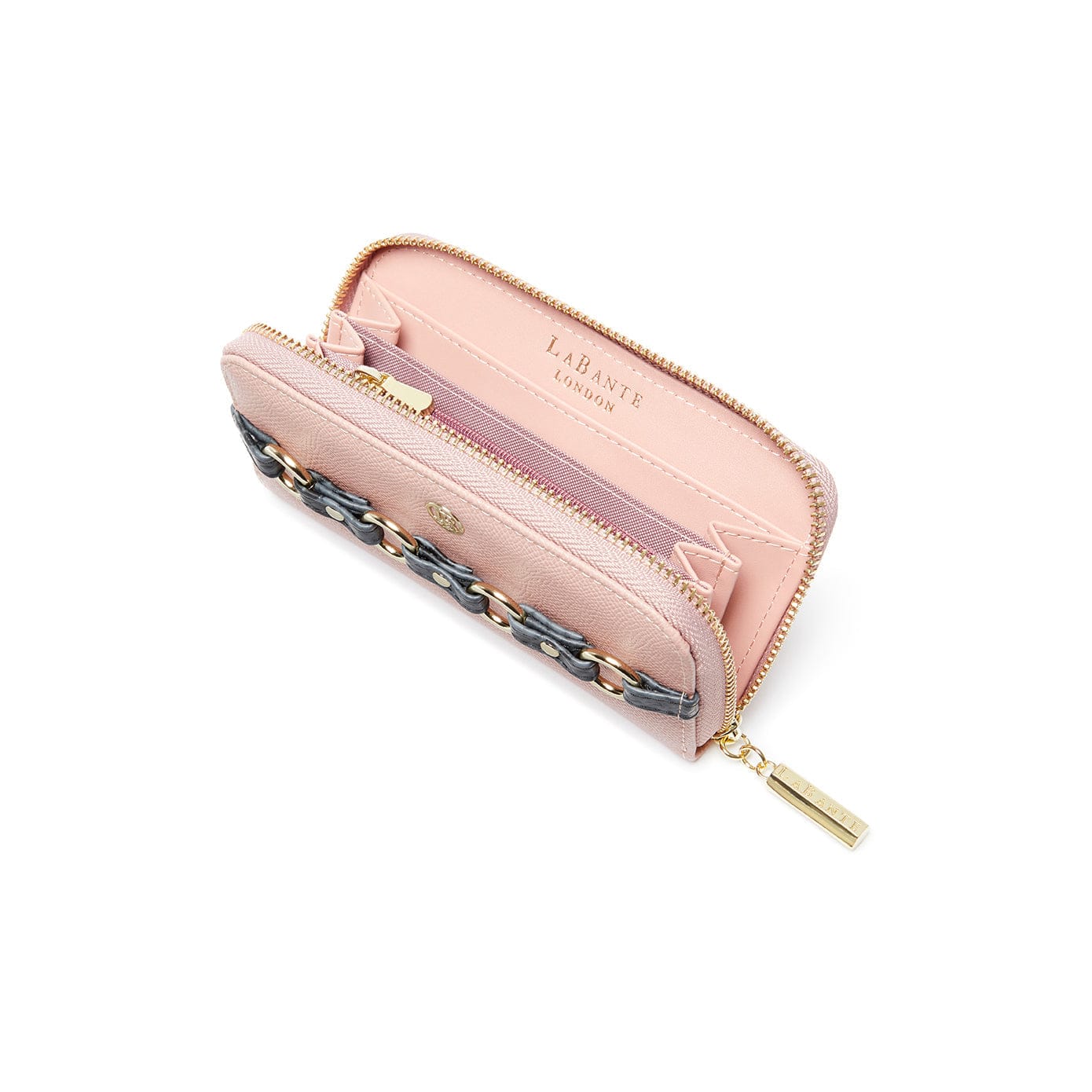 Ellen Vegan Leather Zip Around Wallet for Women - Stylish & Durable Pink RFID Blocking Wallet | Perfect for Everyday Use, Travel & Gift Giving