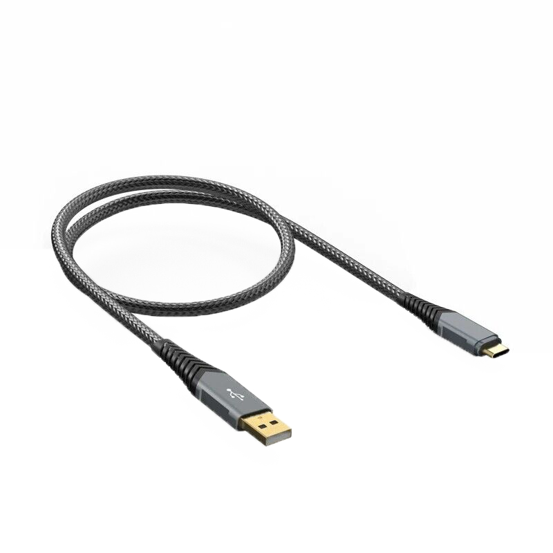 FiiO LA TC1 USB A to USB C Fast Charging Cable 3.3ft, High-Speed Data Sync & Power Delivery for Smartphones, Tablets, Laptops - Perfect for Home, Office & Travel Charging
