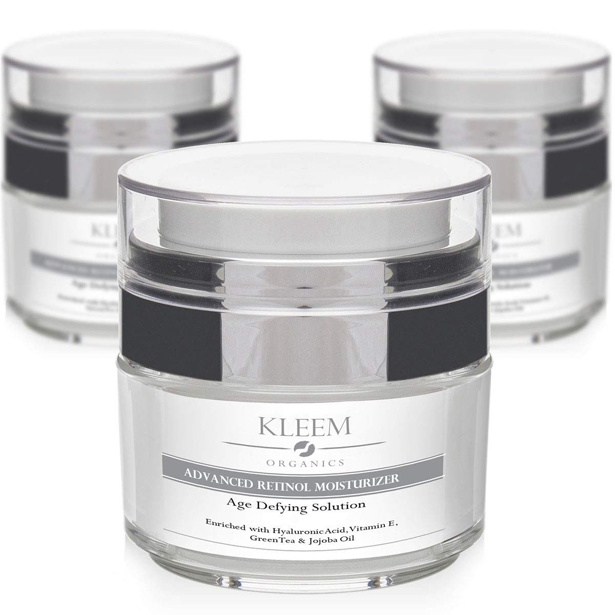 Best Anti Aging Skin Care Retinol Treatment Kit - 3 Pack Daily Moisturizing Face Cream for Women & Men - Reduces Wrinkles & Fine Lines - Perfect Beauty Gift for All Skin Types | Day & Night Use for Youthful Glow
