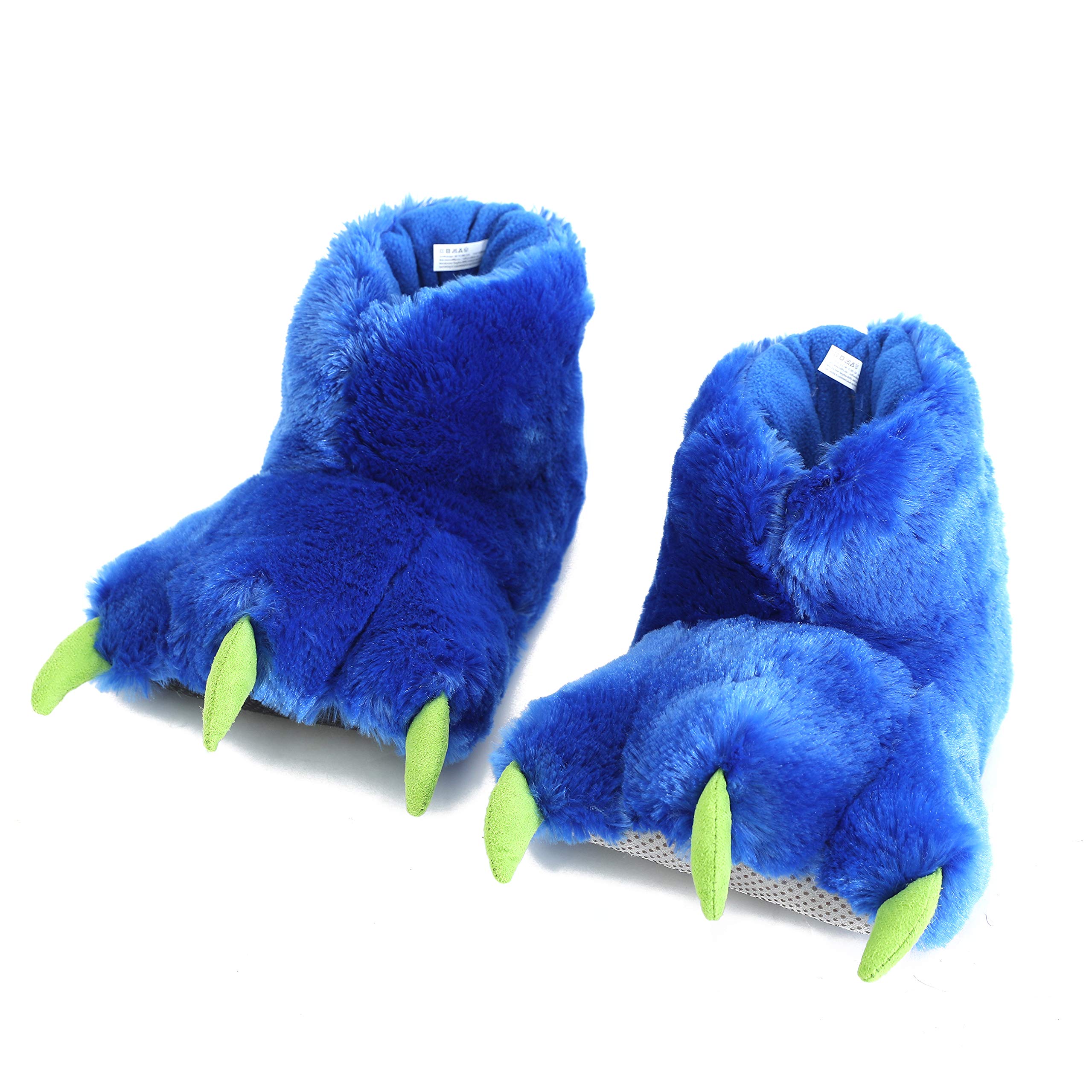 Funny Bear Paw Slippers for Adults & Kids - Cozy Dinosaur Slippers for Boys, Girls & Toddlers - Soft Monster Slippers for Indoor/Outdoor Wear at Home, School or Parties