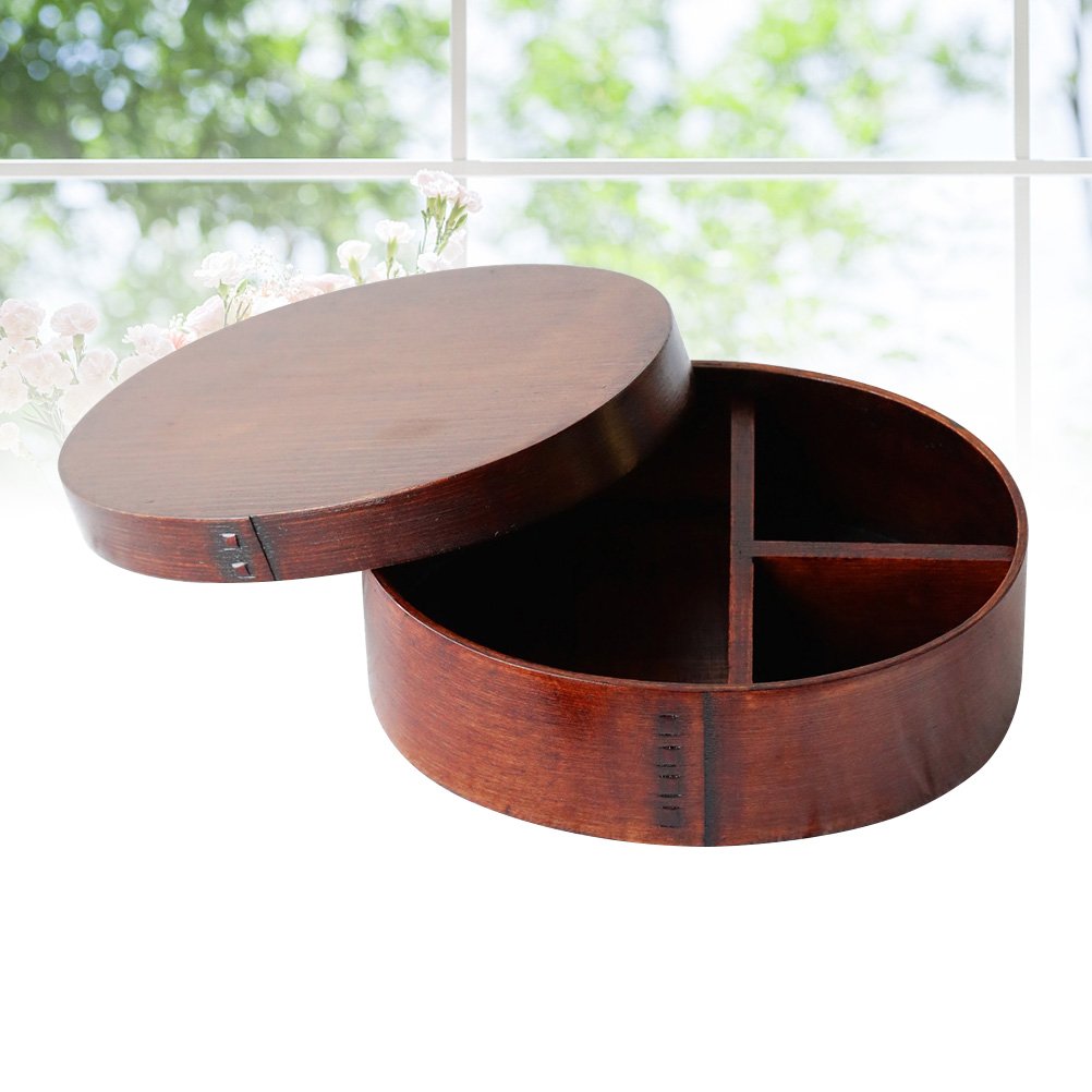 Japanese Bento Box - Eco-Friendly Bamboo Sushi Container with Lid | Reusable Wooden Lunch Box for Adults & Kids | Perfect for Picnics, School Lunches & Meal Prep