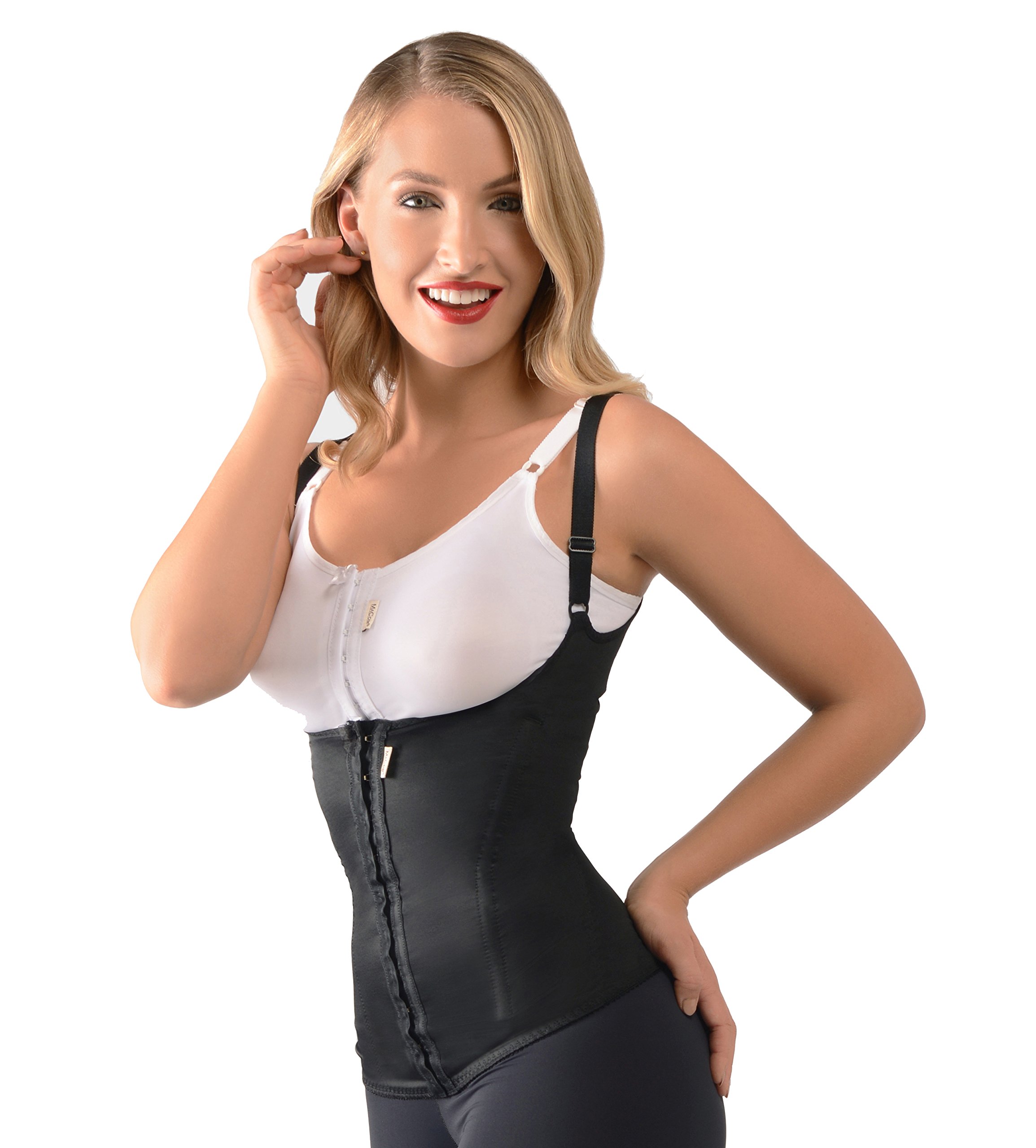 Macom ULTIMATESCULPTOR Women's Underbust Corset - Waist Trainer for Body Shaping with Upper Back Support & Steel Bones, Latex-Free | Perfect for Waist Training, Cosplay, Burlesque & Special Occasions