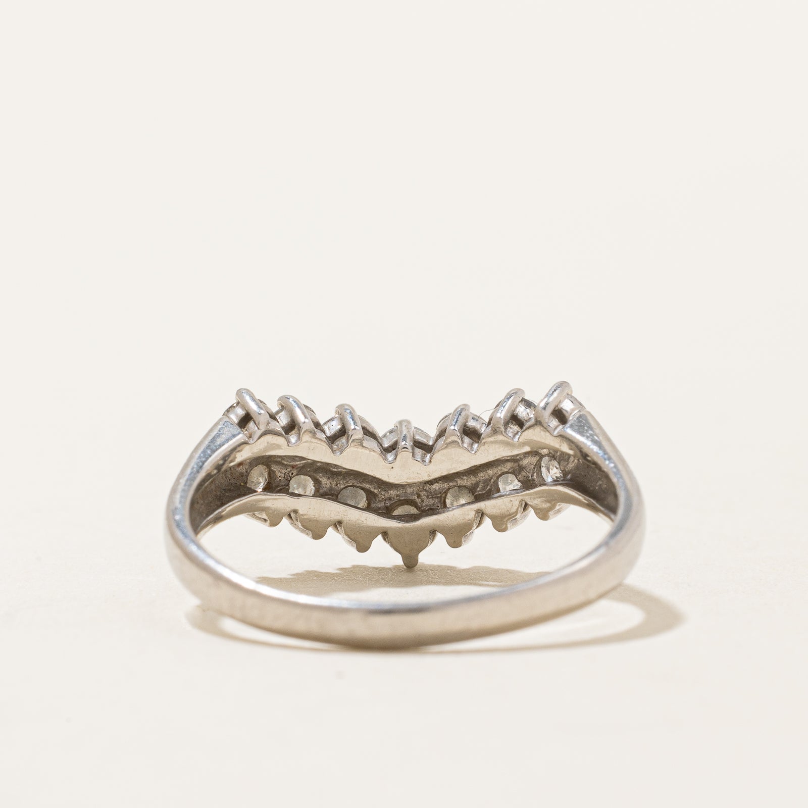 1.00ctw Diamond Chevron Ring for Women - Size 7 | Elegant Wedding, Engagement & Anniversary Jewelry Gift
