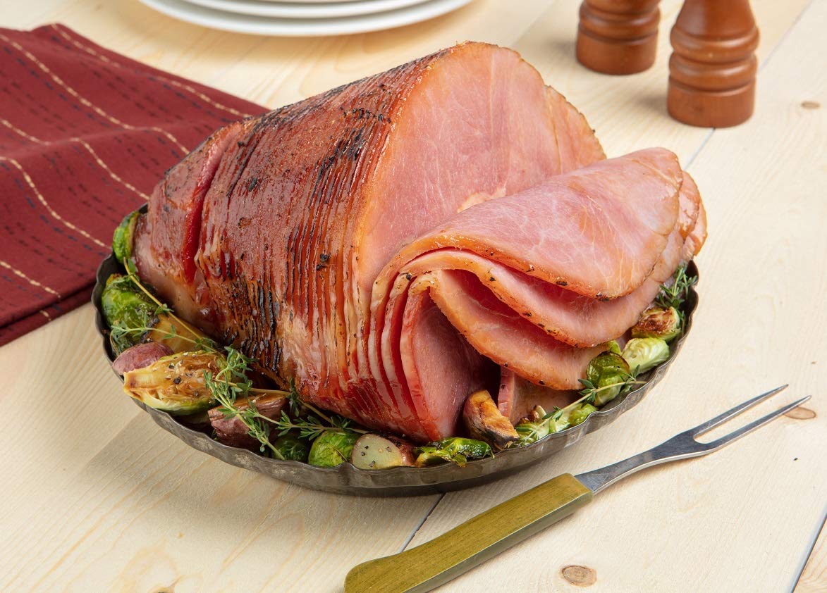 Burgers' Smokehouse Traditional Cooked Country Ham - Spiral Sliced or Unsliced (10-11.5 lbs) | Perfect for Holiday Dinners, Family Gatherings & Gourmet Sandwiches
