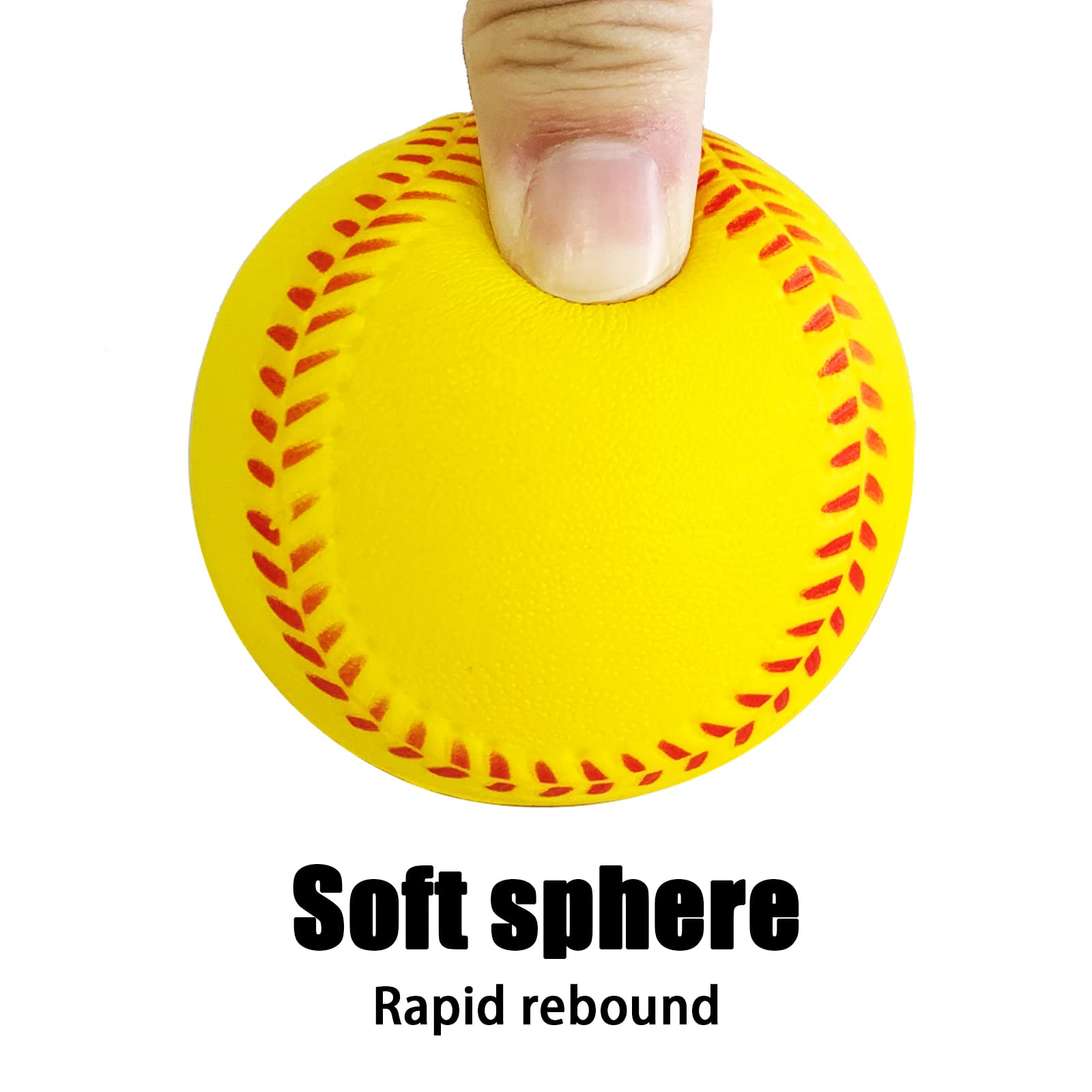 12 Pack Soft Foam Baseballs for Kids - Safe Training Baseballs for Throwing, Catching & Batting Practice | Regulation Size | Perfect for Backyard Games, T-Ball Practice & Indoor Sports Activities