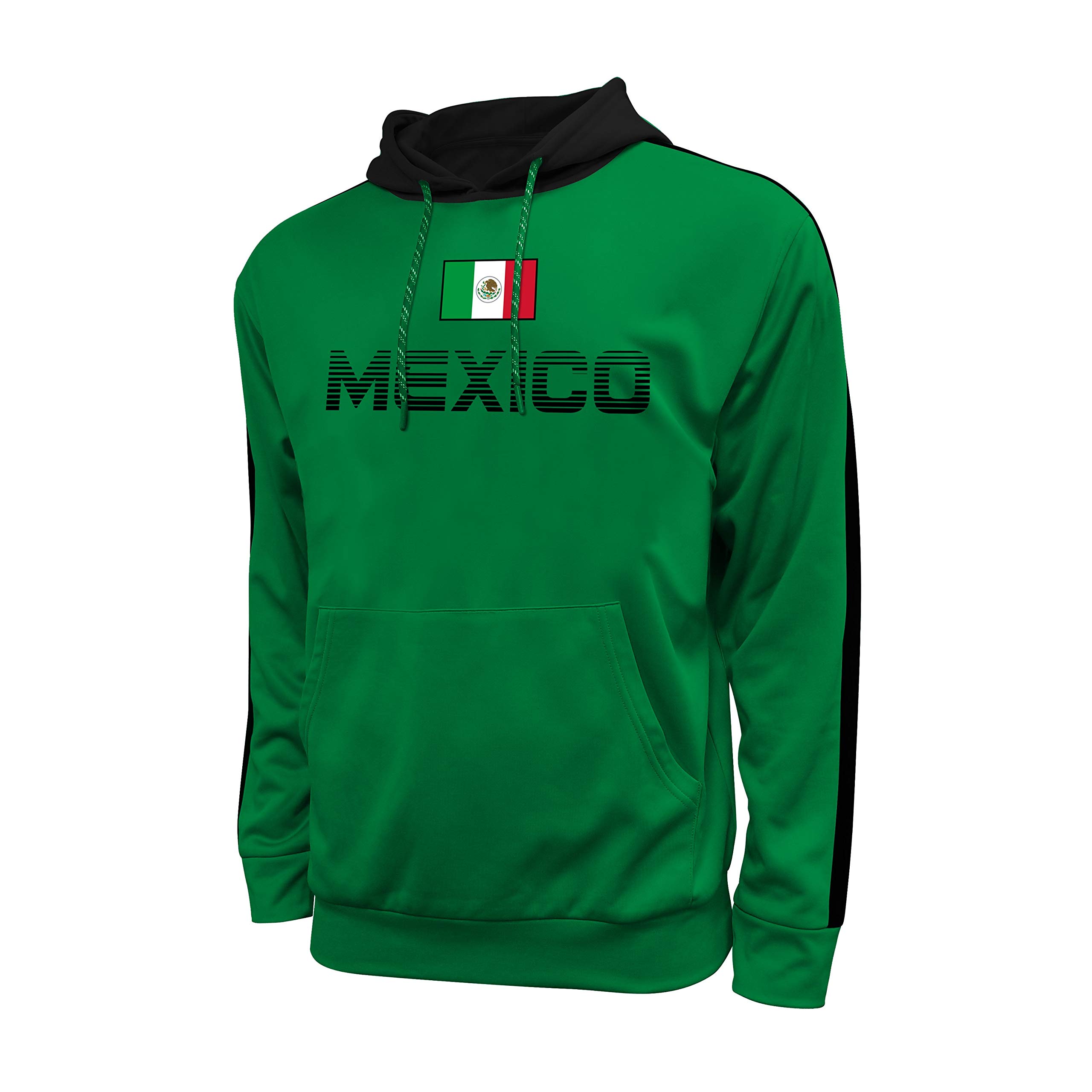 Premium Icon Sports Mexico Men's Pullover Hoodie - Soft & Comfortable Fleece Lining for Casual Wear, Gym, and Outdoor Activities