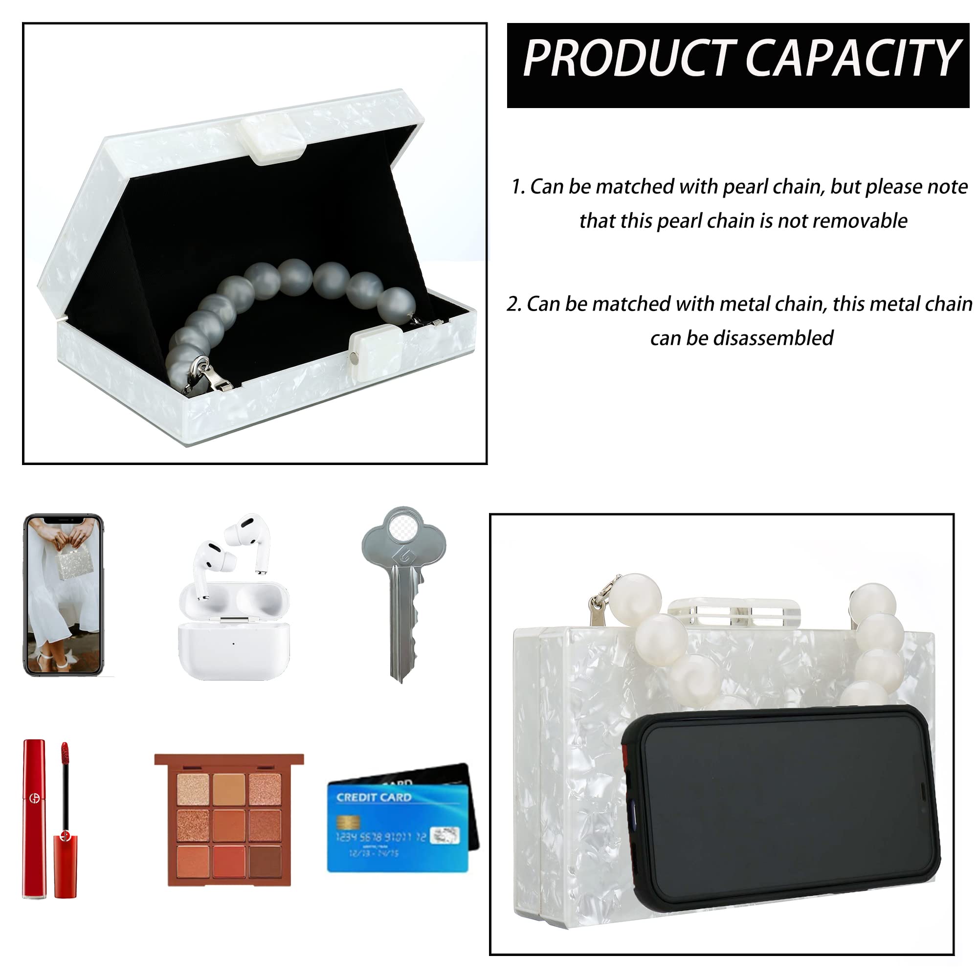 Stylish Women's Acrylic Clutch Purse with Leopard Print & Chain - Elegant Evening Bag for Formal Events, Parties, Weddings & Bridal Occasions | Perfect for Date Nights, Cocktail Parties & Special Celebrations