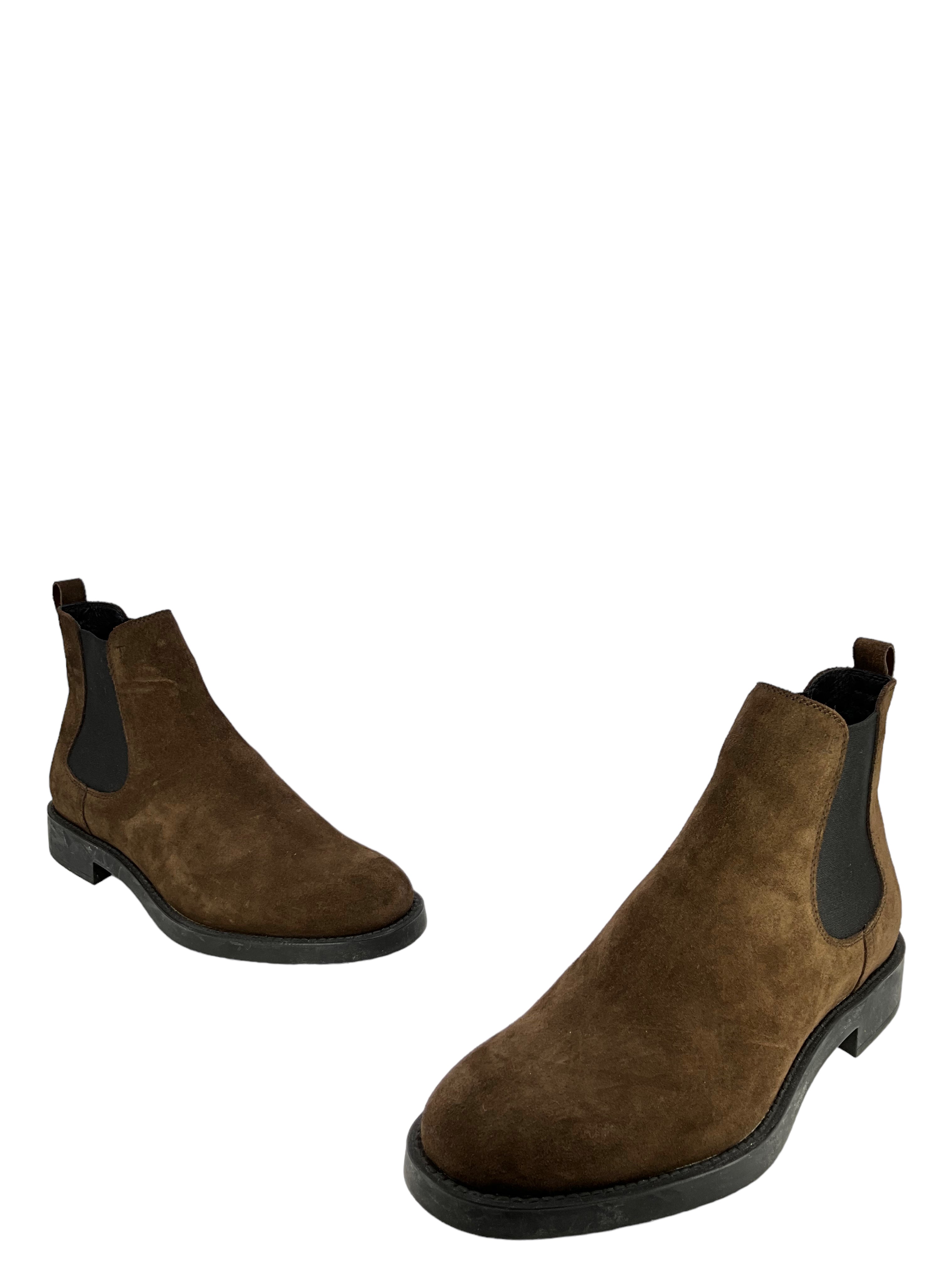 Tod's Brown Suede Chelsea Boots for Men Size 7.5 - Comfortable & Stylish Ankle Boots for Casual Wear, Office & Outdoor Activities