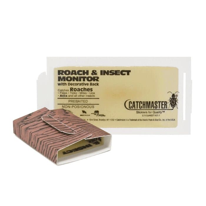 Catchmaster 150RI Roach and Insect Trap - Effective Cockroach & Pest Control Glue Traps for Home, Kitchen & Basement - Non-Toxic Indoor Insect Catcher for Roaches, Spiders, Ants & Bugs