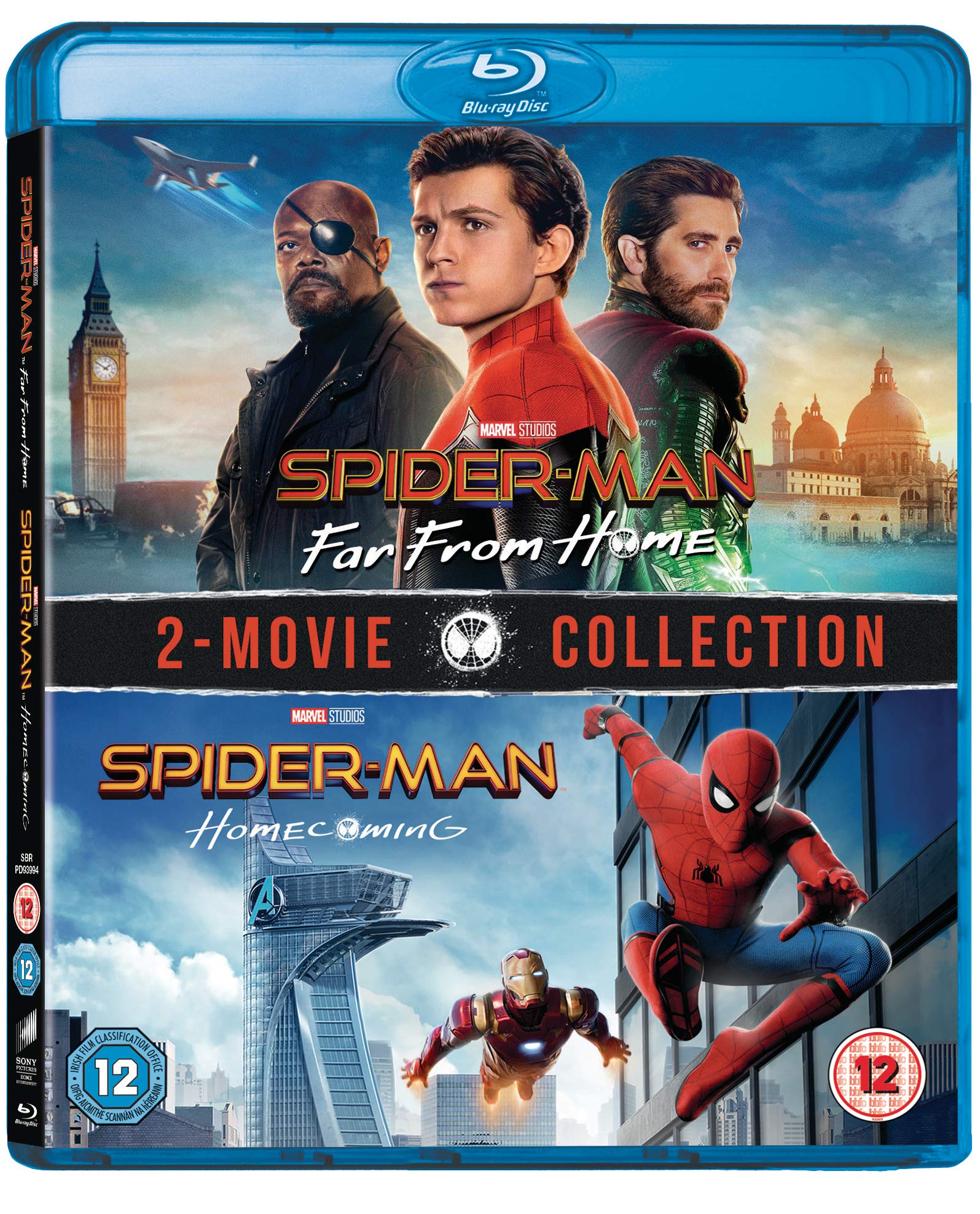 Spider-Man: Far From Home & Homecoming Blu-ray 2-Movie Collection (2019, Region Free) - Action-Packed Superhero Movies for Marvel Fans & Home Entertainment