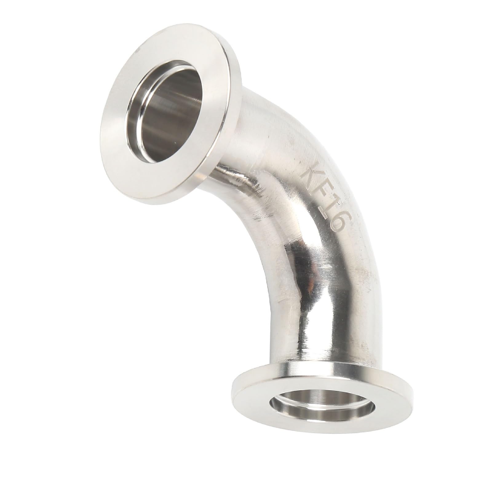QiiMii KF-16 90 Degree Elbow Vacuum Fitting - 304 Stainless Steel for Laboratory, HVAC, and Industrial Vacuum Systems