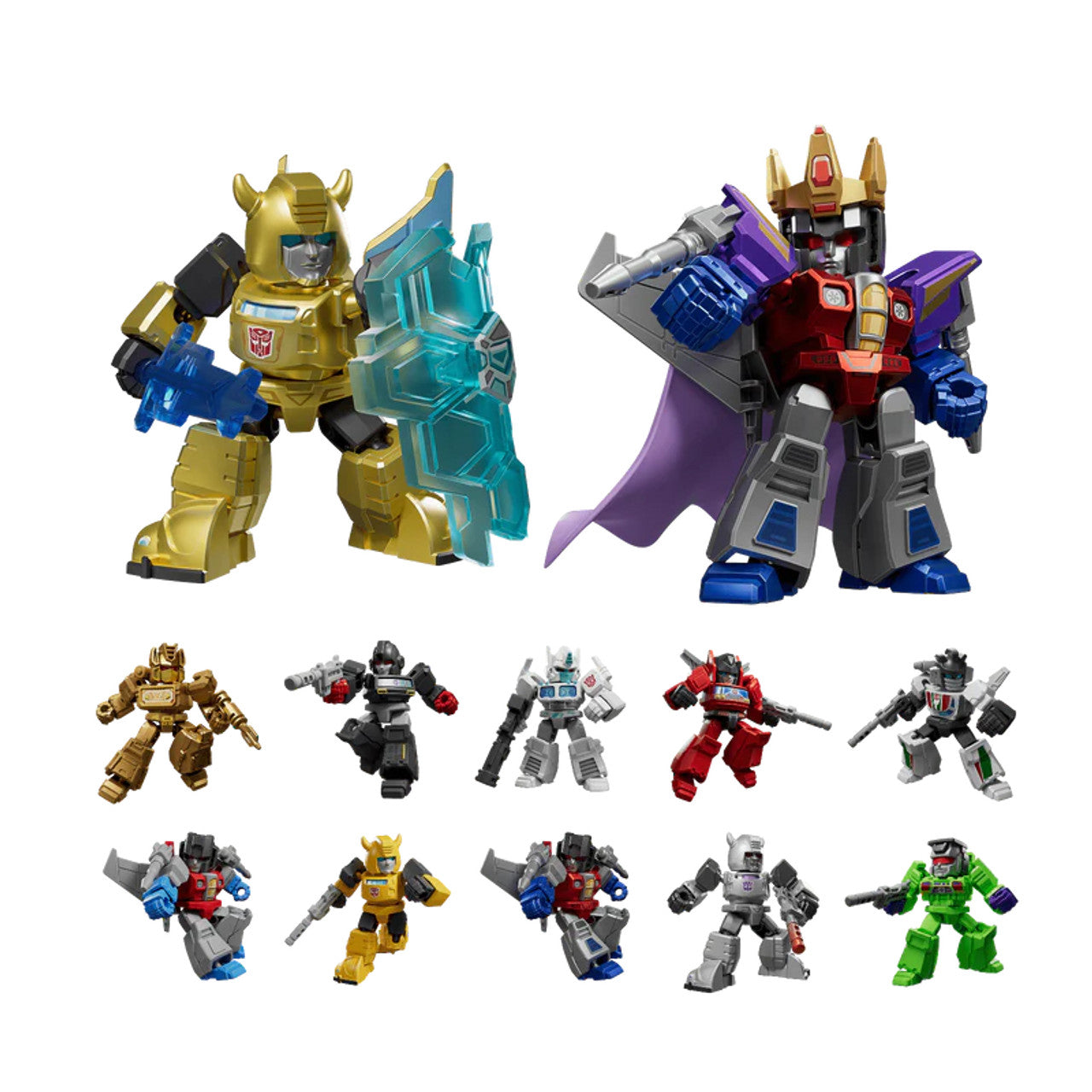 Blokees Transformers Model Kits Defender Version #02 - The Overthrow Mystery Box Set of 12 Collectible Action Figures | Perfect for Display, Gifts & Toy Collections