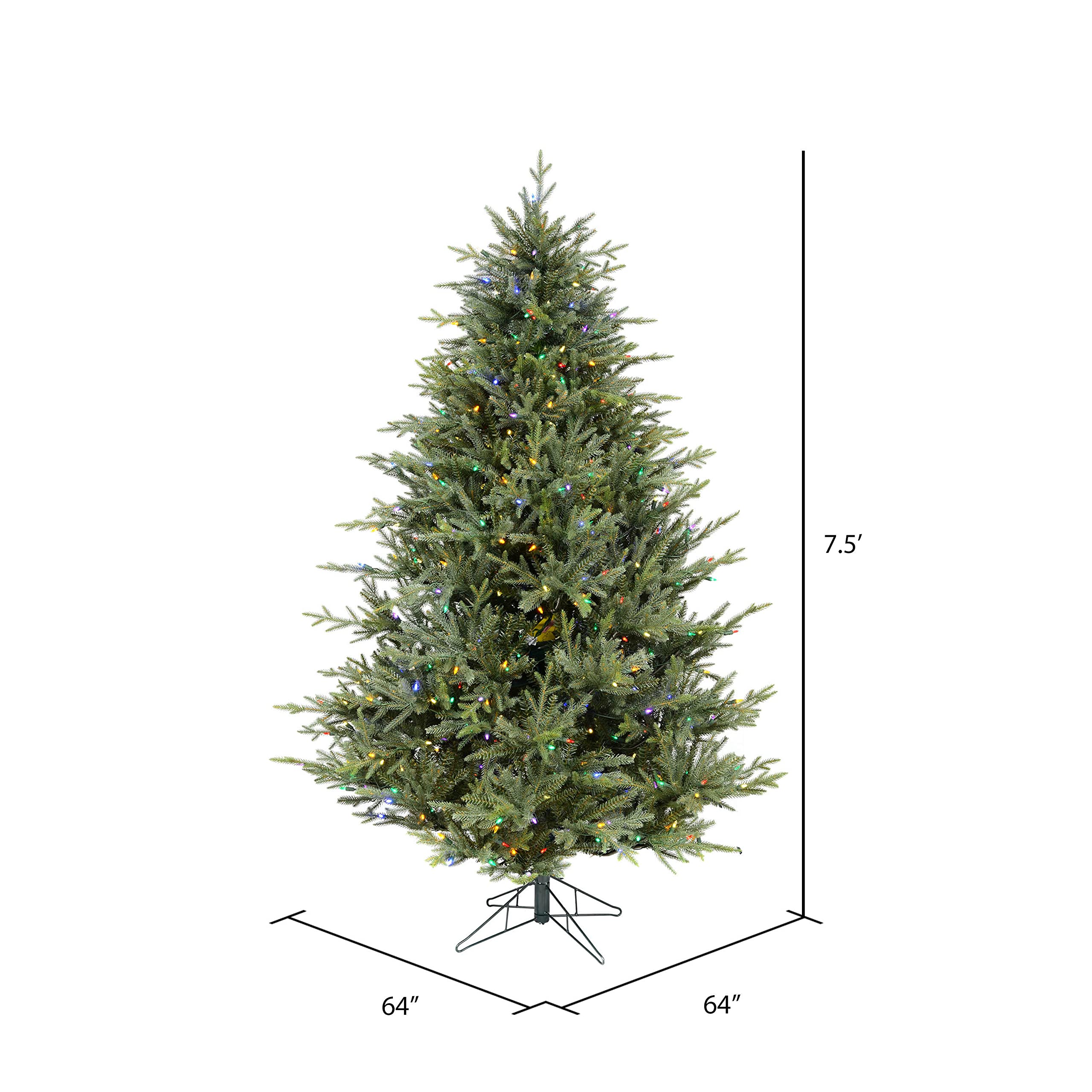 Vickerman 75' LED Christmas Tree with 750 Lights for Holiday Decor