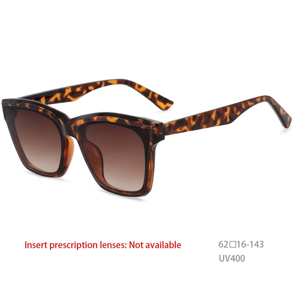 CCspace Women's Square Acetate Sunglasses - UV Protection Fashion Eyewear for Outdoor Activities, Beach & Driving