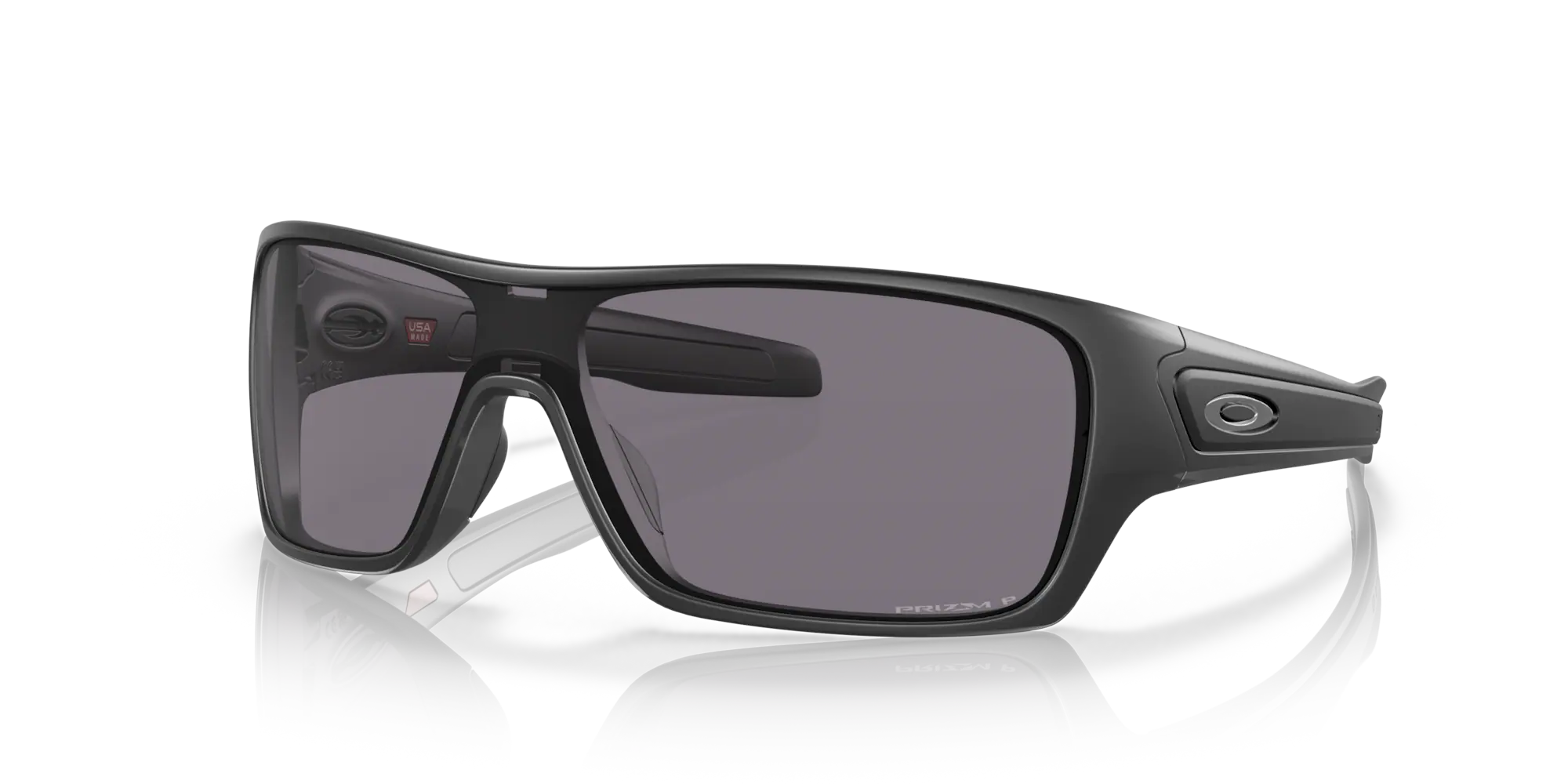 Oakley Turbine Rotor Sunglasses - Matte Black Frame with Prizm Grey Polarized Lenses for Men & Women - Perfect for Running, Cycling & Outdoor Sports