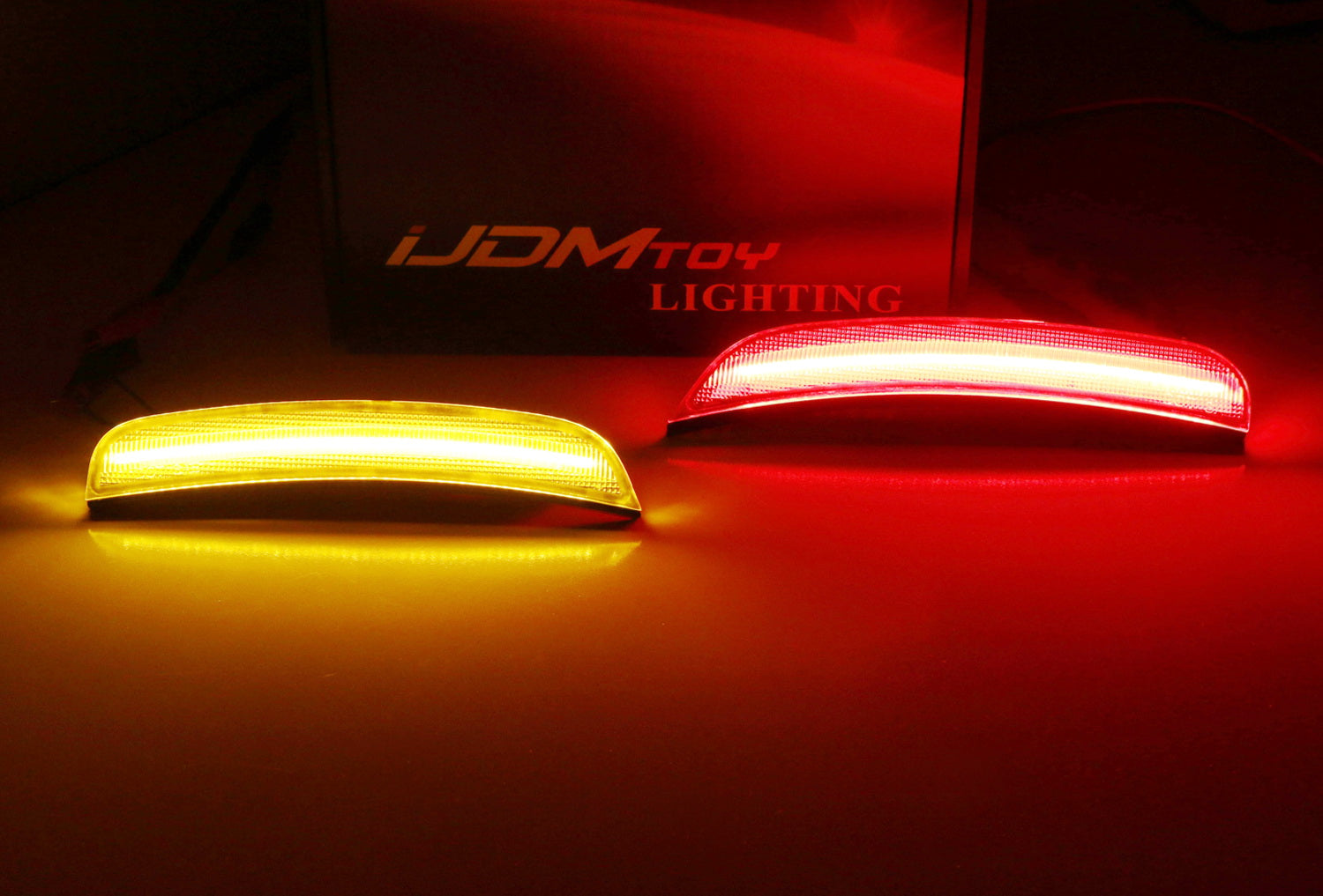 15-Up Dodge Charger Clear Lens Front Amber Rear Red LED Side Marker Lights - Enhanced Visibility & Safety for Night Driving & Off-Road Adventures