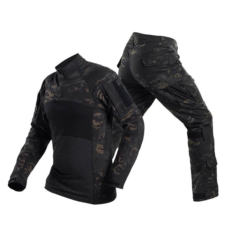 Airsoft Hunting & Shooting Sports BDU Tactical Combat Uniform - Military Camouflage Clothing for Outdoor Adventure, Tactical Training & Airsoft Battles