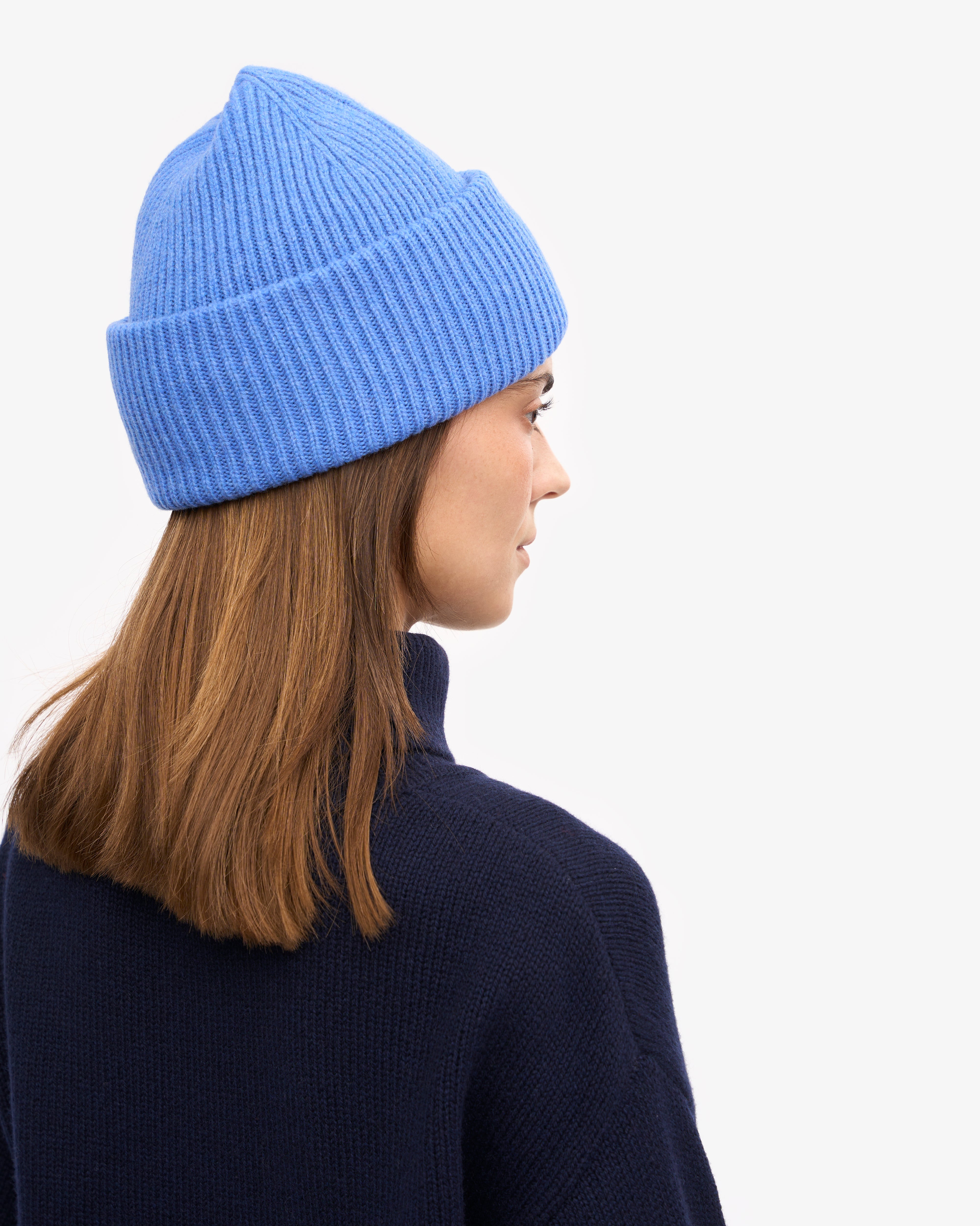 Premium Merino Wool Beanie - Soft & Warm Winter Hat for Men & Women - Pacific Blue - Perfect for Skiing, Hiking & Outdoor Activities