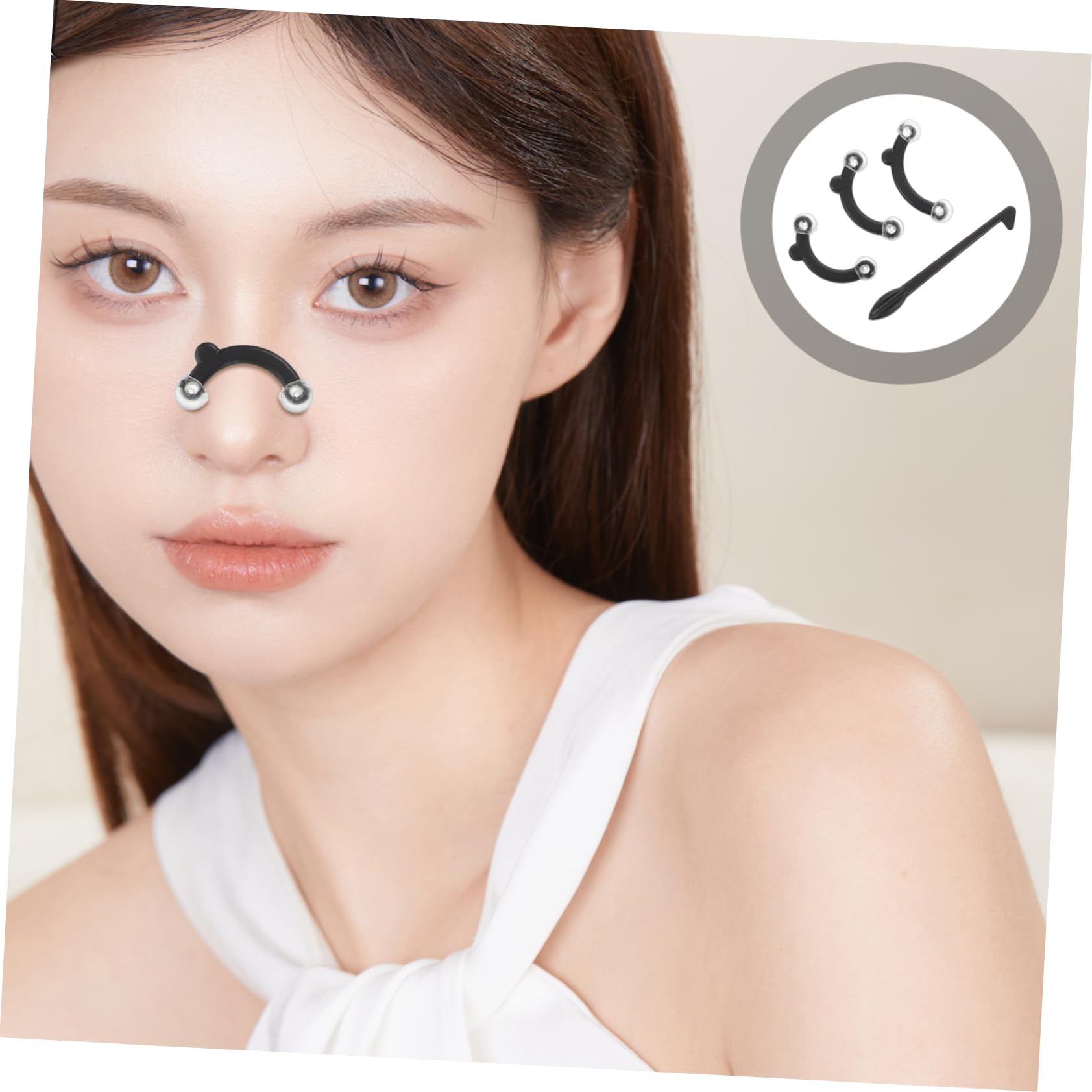 NOLITOY Invisible Nose Shaper Inserts - Nose Bridge Straightener & Lifter for Men and Women - 3D Nose Corrector Tool for Beauty Enhancement - Perfect for Daily Use, Special Occasions, and Makeup Application