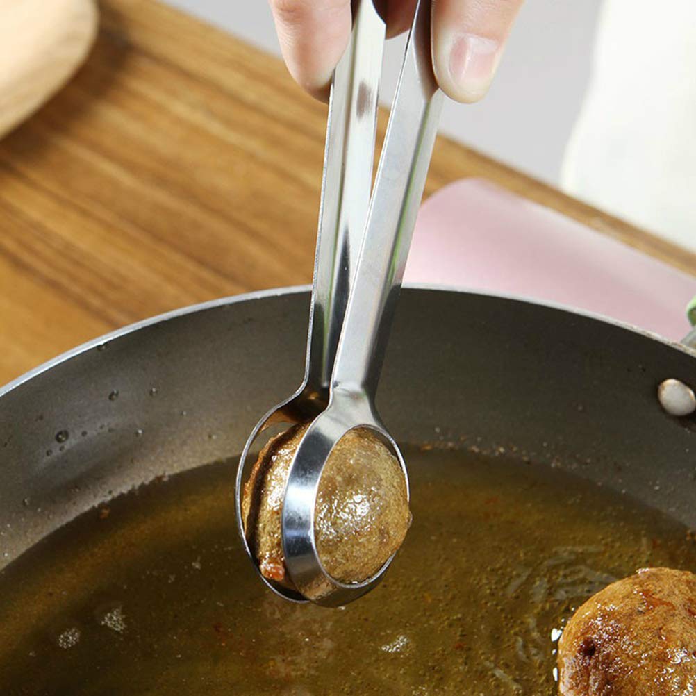 Stainless Steel Kitchen Tongs - 1pc Food Clip for Cooking, Baking, Buffet & Serving - Perfect for Grilling, Salad, BBQ, Bread & Pastry Handling