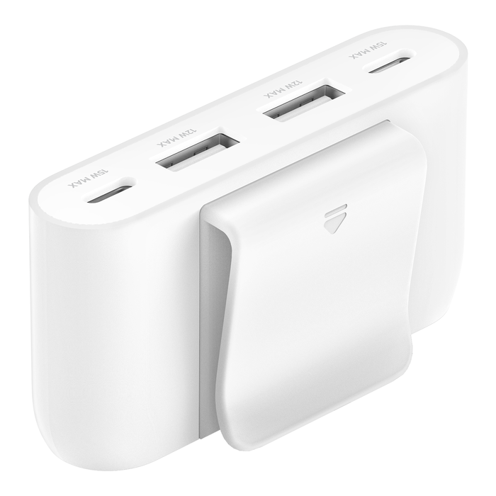 Belkin 4-Port USB BoostCharge Power Extender - Fast Charging for Phones, Tablets & More | Home, Office & Travel Use