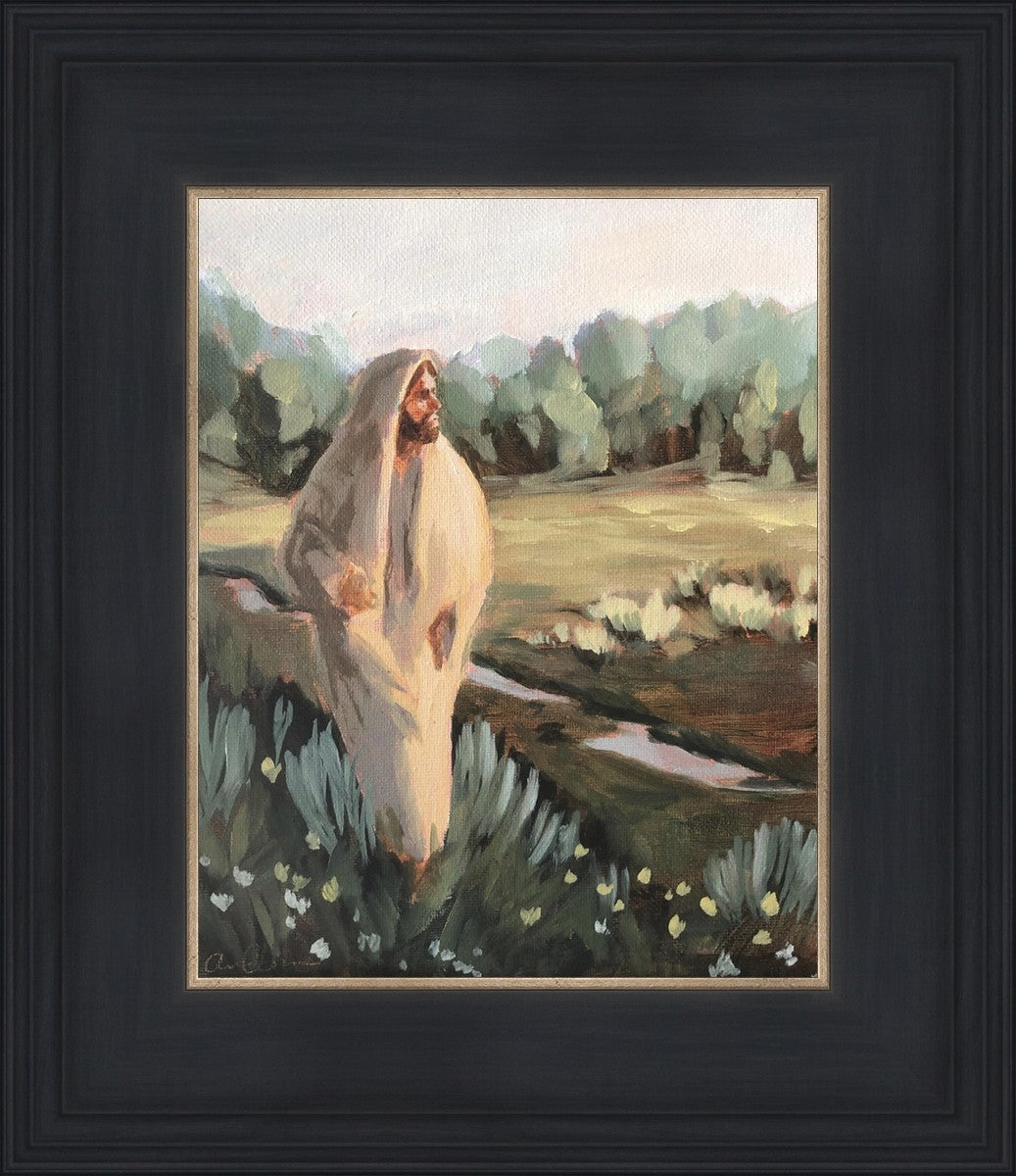 Be Thou Humble by Amber Whitworth - Inspirational Christian Wall Art for Home & Office Decor - Perfect for Living Room, Bedroom, or Gift