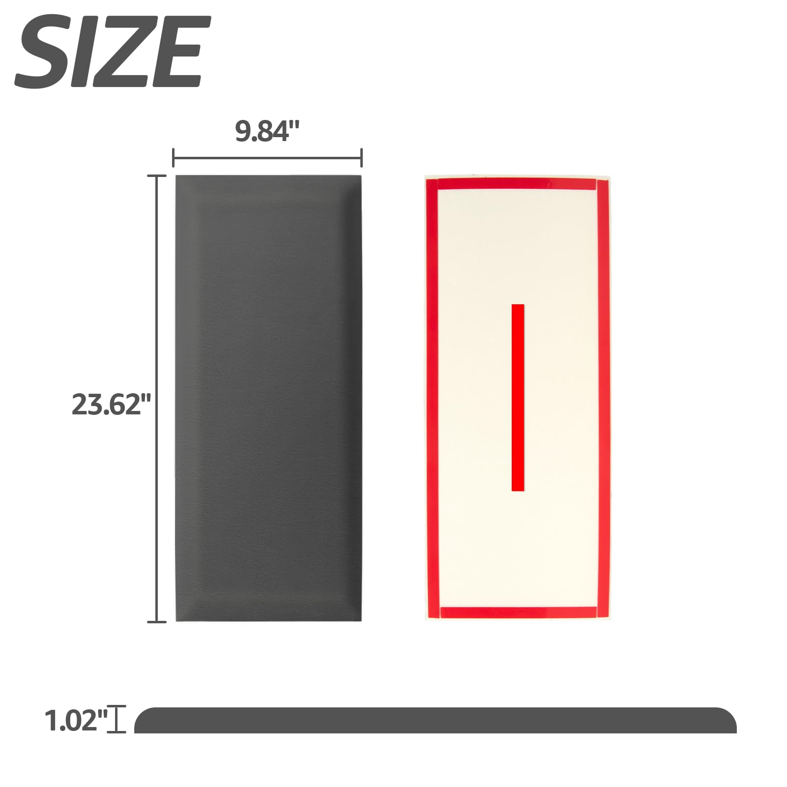 Art3d Peel and Stick Headboard Panels - Velvet Smoky Gray 3D Wall Panels (Pack of 12, 9.84