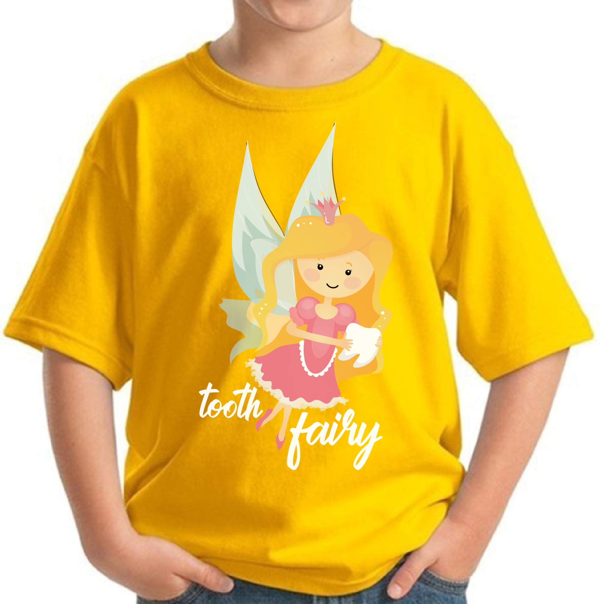 Tooth Fairy Youth T-Shirt - My First Tooth Kids Shirt - Cute Tooth Fairy Gifts for Boys & Girls - Perfect for First Tooth Loss Celebrations & Fairy Visits