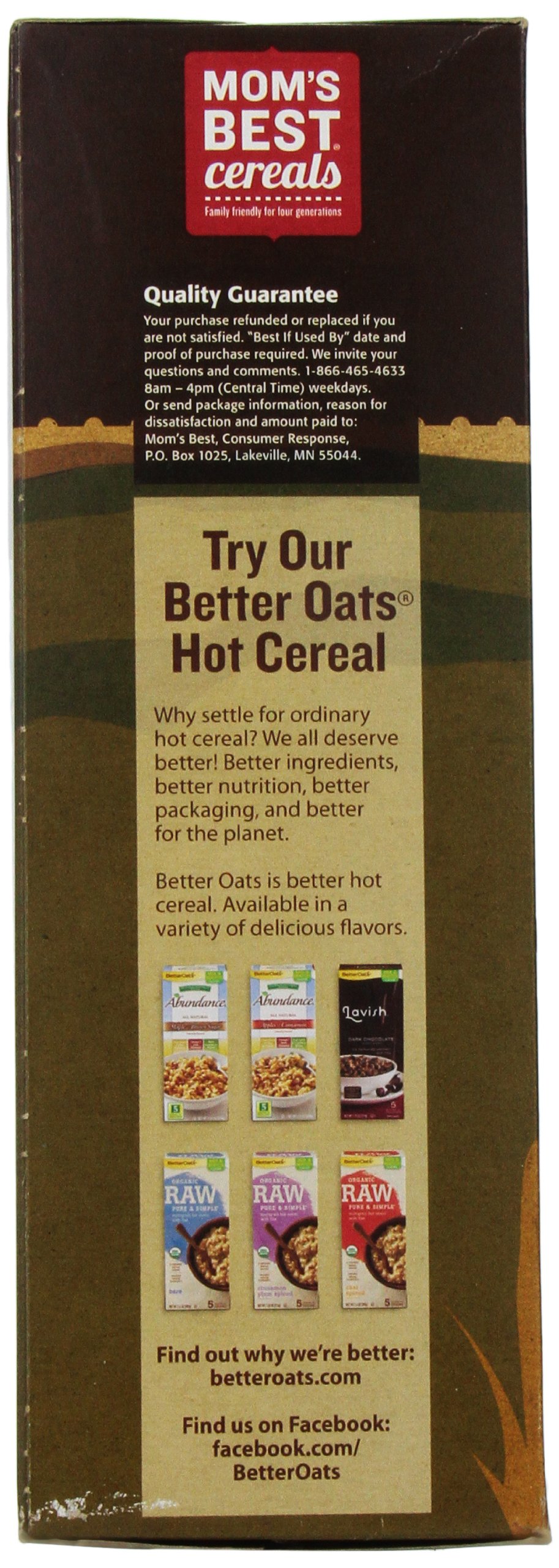 Mom's Best Toasty O's Honey Nut Cereal - 20 Ounce (Pack of 5) | Whole Grain Breakfast Cereal for Kids & Adults | Perfect for Family Breakfast, School Lunches & Healthy Snacking