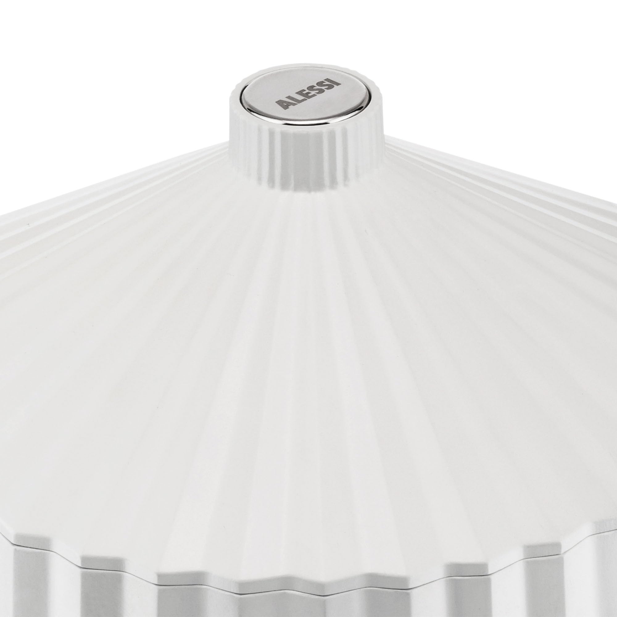 Alessi Plissé MDL07W/USA Electric Citrus Juicer - 85W White Plastic Lemon Squeezer with US Plug for Fresh Juice at Home, Bars & Restaurants