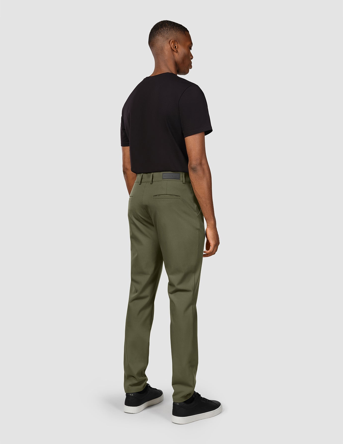 Essential Slim Fit Pants for Men - Comfortable Clover Green Casual Trousers - Perfect for Office, Travel & Everyday Wear
