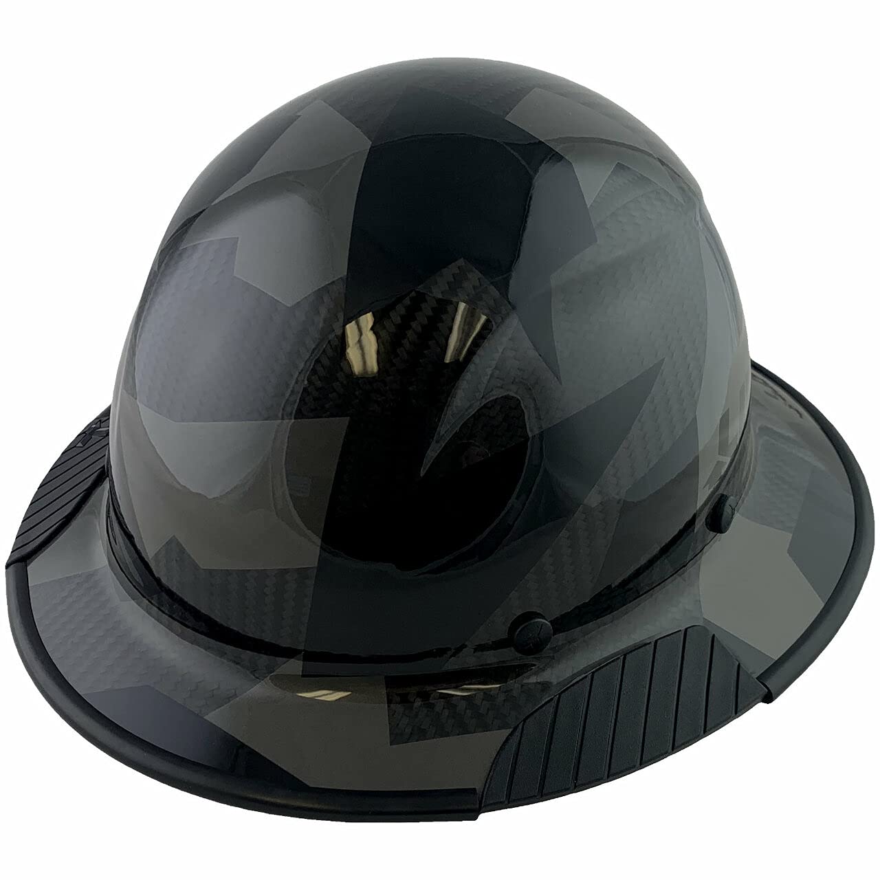 Texas America Safety Company Carbon Fiber Hard Hat with Full Brim & Tote Bag - Lightweight OSHA Approved Construction Helmet for Industrial Work & Outdoor Safety
