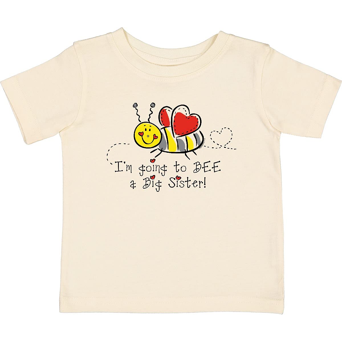 Bee Future Big Sister Toddler T-Shirt - Cute Baby Girl Sibling Announcement Shirt - Perfect for Gender Reveal, Pregnancy Announcement & Big Sister Gifts