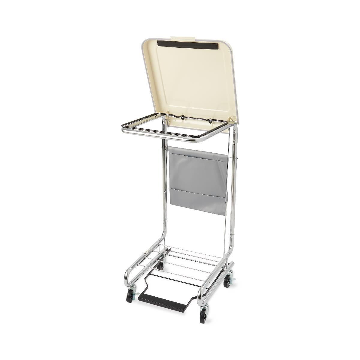 18-Inch Hamper Stand with Foot Pedal - Hands-Free Laundry Basket Holder for Bedroom, Bathroom, and Closet Organization