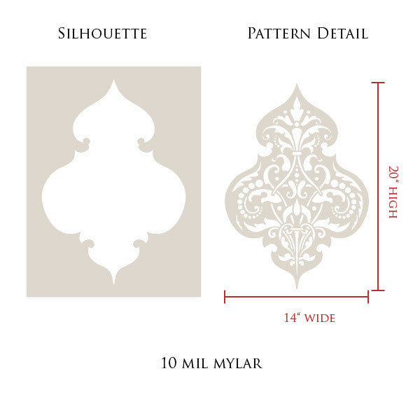 Turkish Emblem B Stencil - DIY Craft Template for Home Decor, Wood Burning, Sign Making & Custom Art Projects