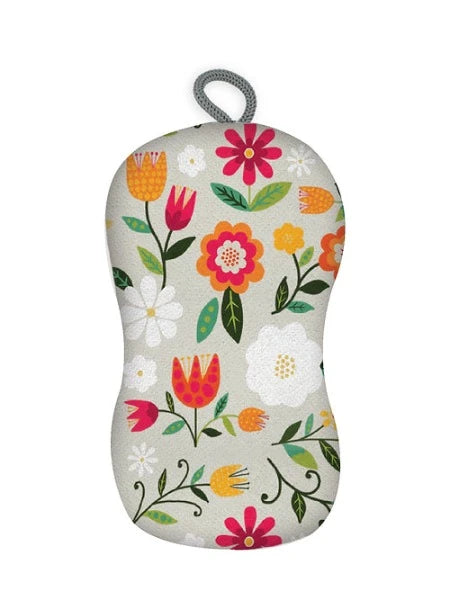 Scrub Sponge Retro Floral
