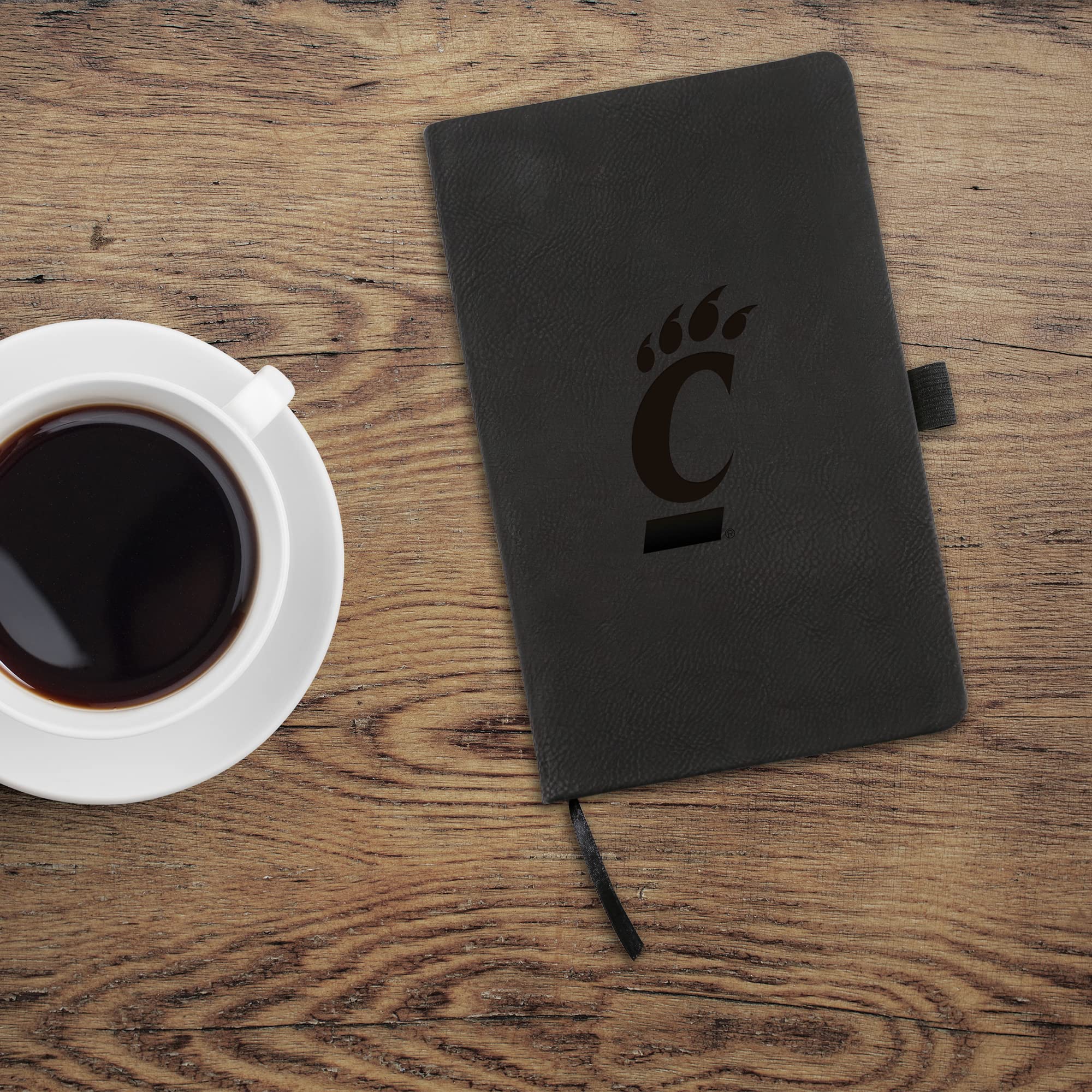 NCAA Cincinnati Bearcats Black Laser Engraved Small Notepad Journal - 8.25