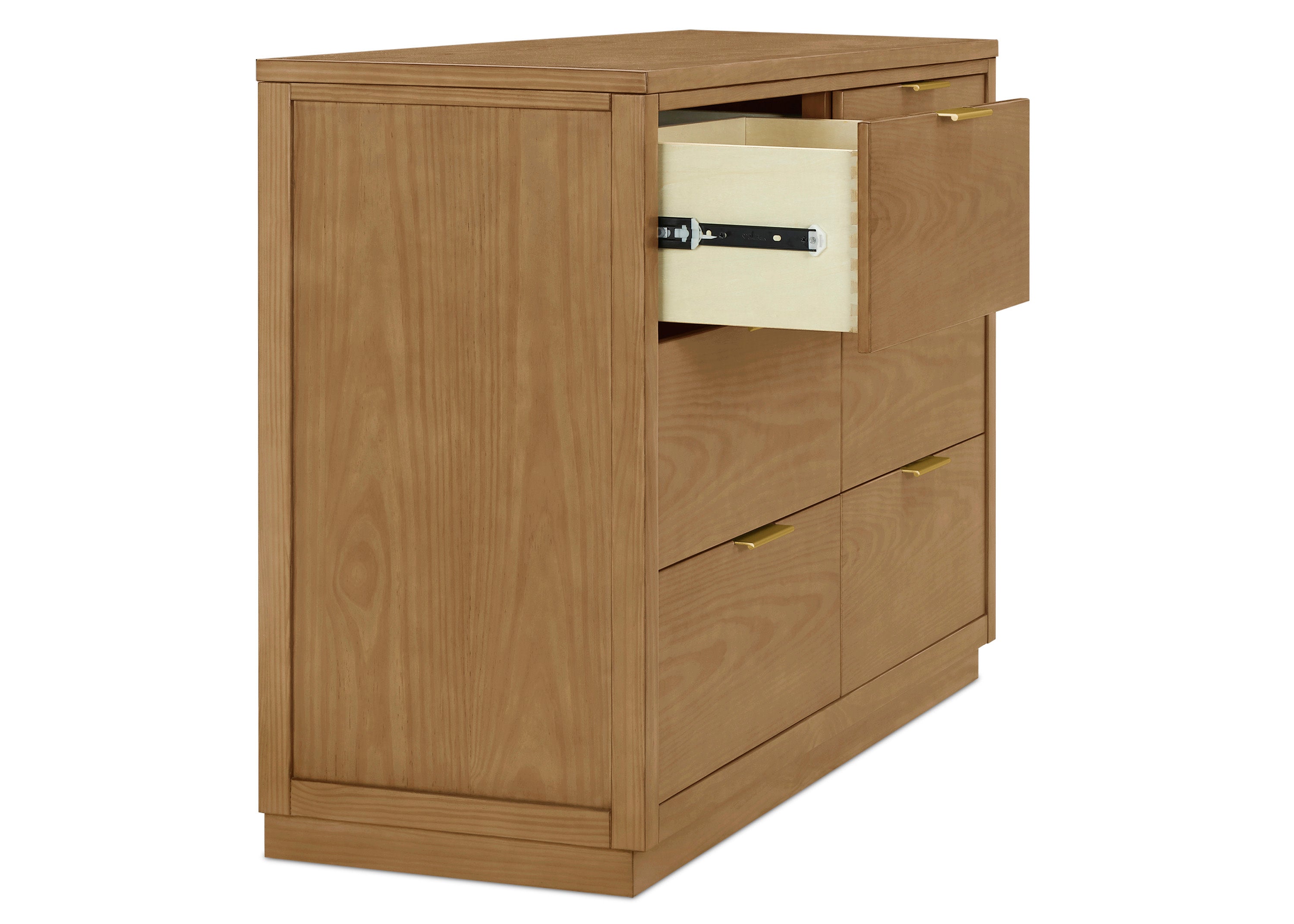 Forever 6-Drawer Dresser with Interlocking Drawers - Natural Wood Bedroom Dresser for Clothes Storage | Perfect for Master Bedroom, Guest Room & Nursery Organization
