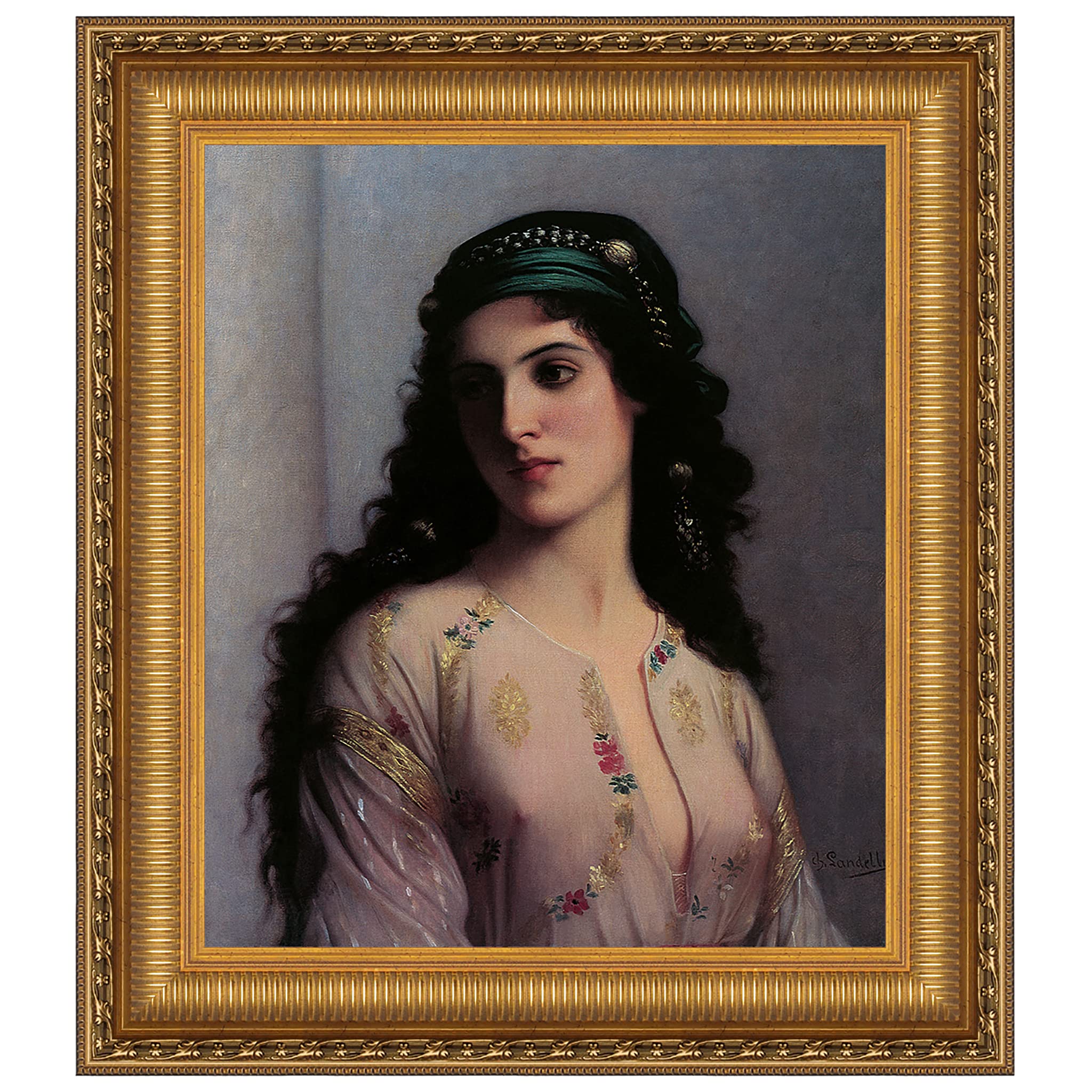 Design Toscano Jewish Girl in Tangiers Canvas Art Print - Large Wall Decor for Living Room, Bedroom & Office