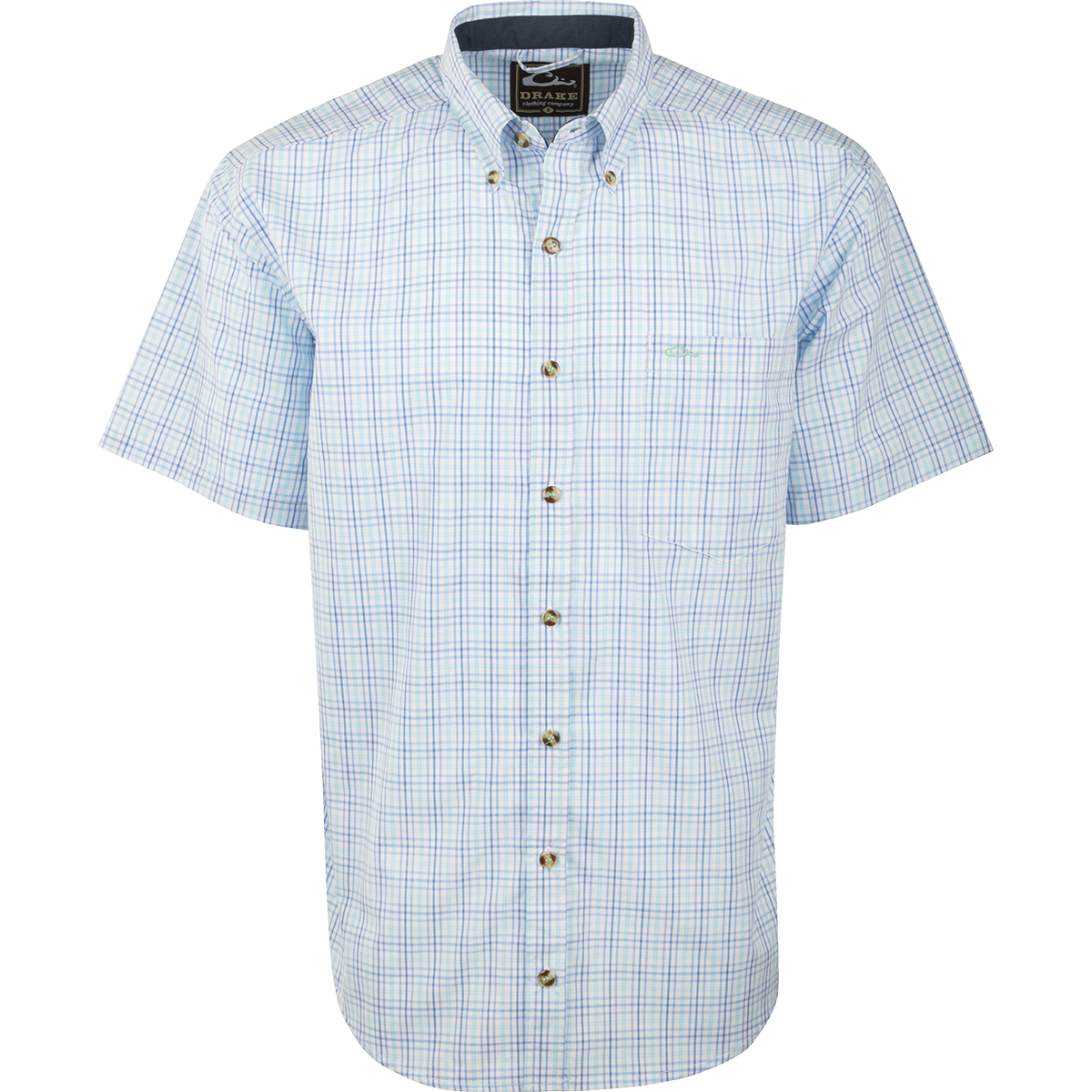 Big Easy Plaid Short Sleeve Shirt for Men - Casual Summer Button Down Shirt - Perfect for Outdoor Activities, BBQ Parties & Weekend Getaways