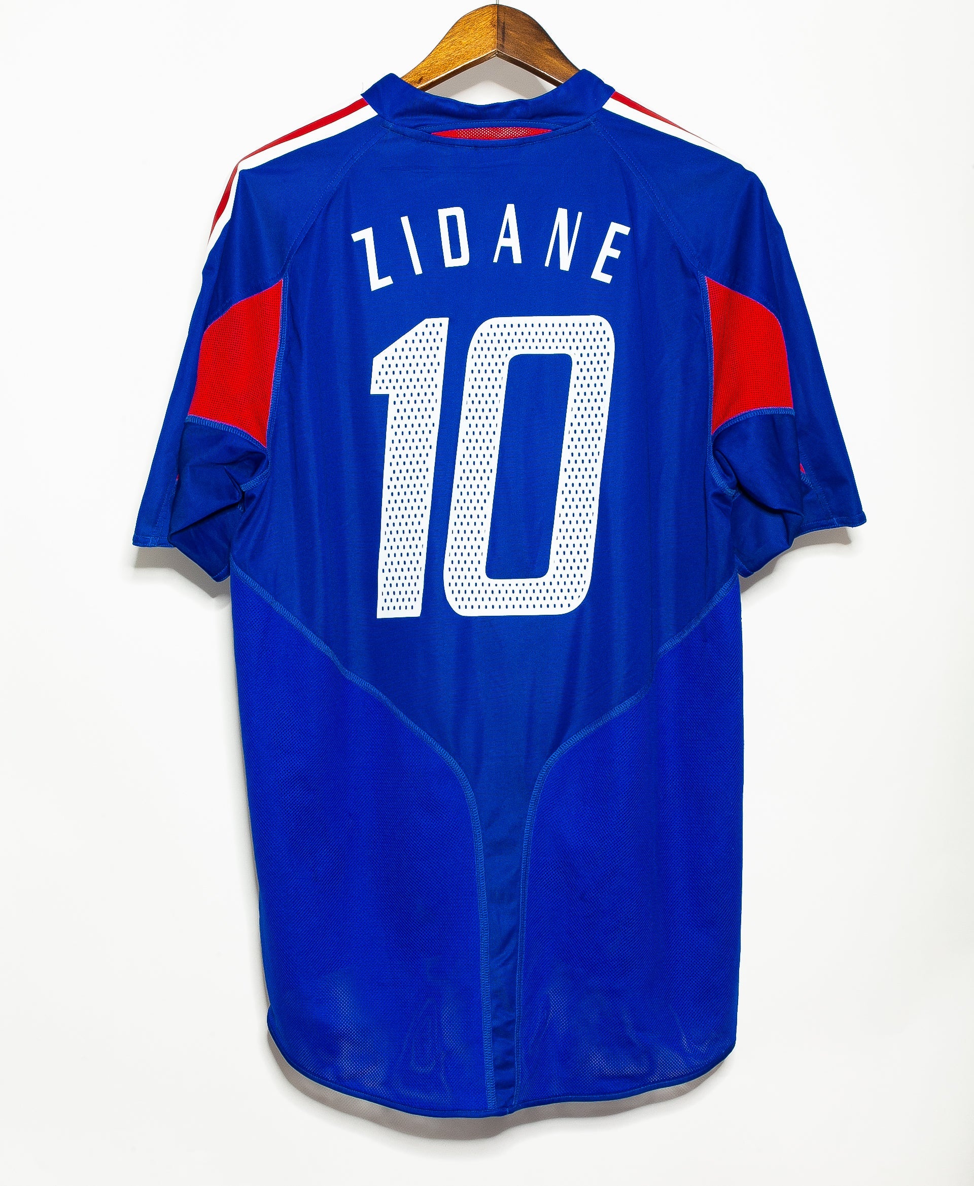 Authentic 2004 France Home Soccer Jersey #10 Zidane (Men's Size M) - Perfect for Football Fans, Collectors & Match Days