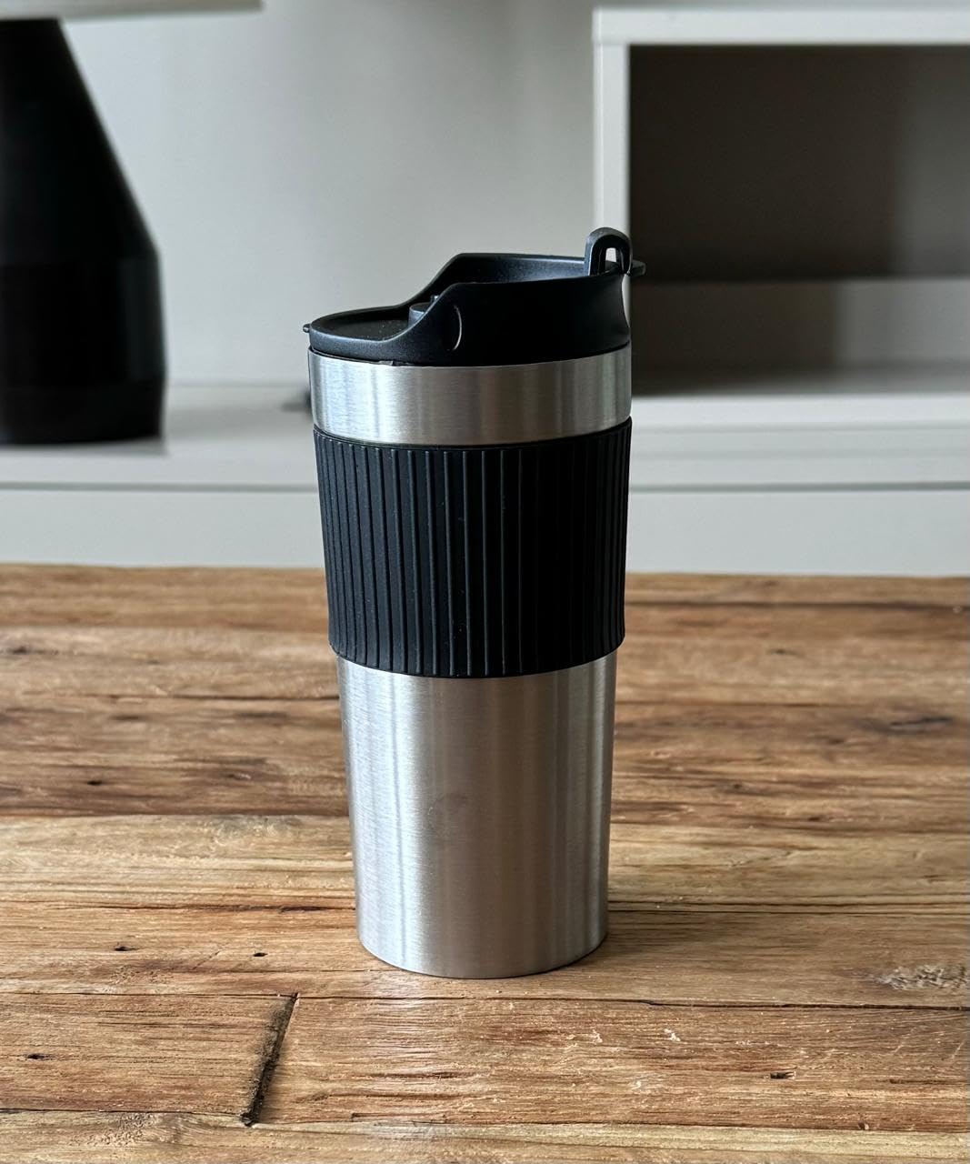 Portable Coffee Maker - 16oz Insulated French Press Travel Mug with Double Wall Stainless Steel - Perfect for Camping, Office & On-the-Go Brewing