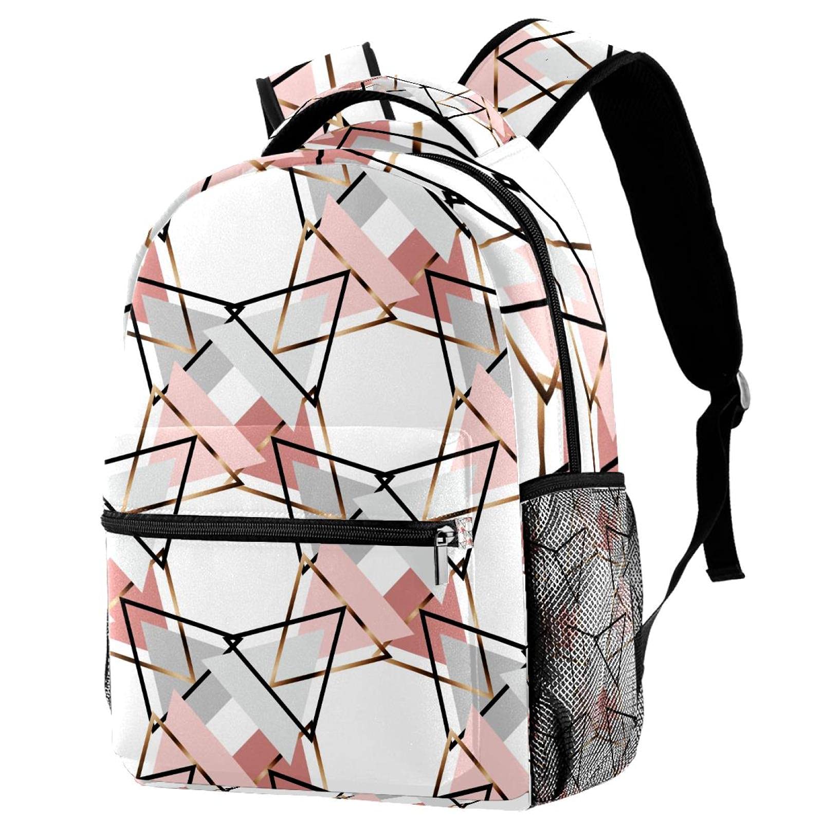 Stylish Geometric Print Women's Casual Daypack Backpack - High Capacity Travel Bookbag for Work, School & Outdoor Adventures