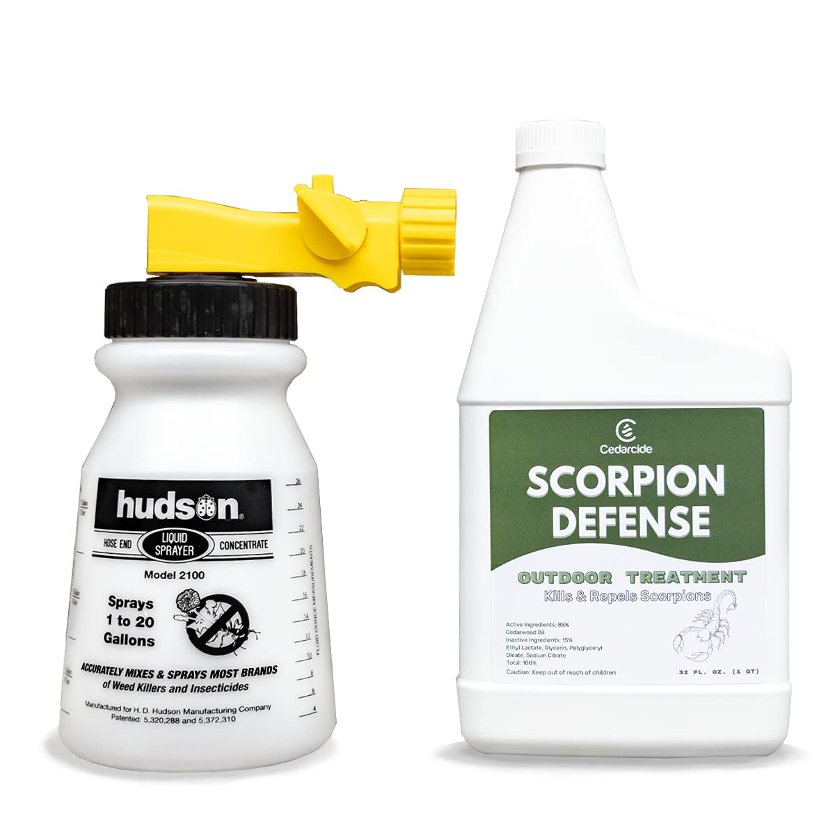 Cedarcide Scorpion Killer Spray Kit (Small) - Natural Cedar Oil Indoor & Outdoor Pest Control - Safe for Pets - Kills & Repels Scorpions, Spiders & Insects - Home, Yard, Garage & Garden Use