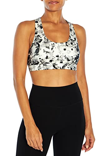 Black Chopped Brush Floral