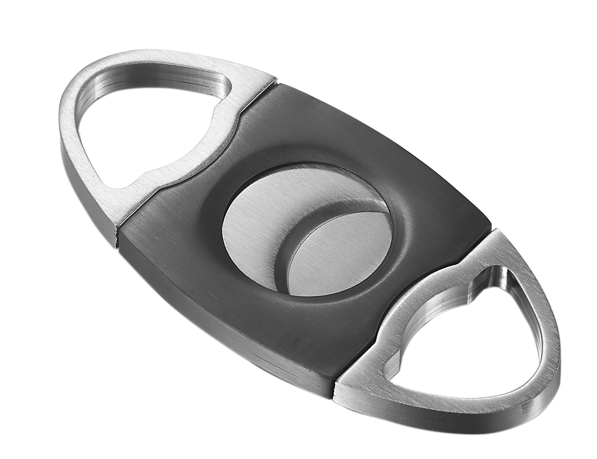 Premium Visol Perfecto Gunmetal & Stainless Steel Double Guillotine Cigar Cutter - Sharp Blades for Smooth Cut | Perfect for Cigar Aficionados, Gifts & Special Occasions